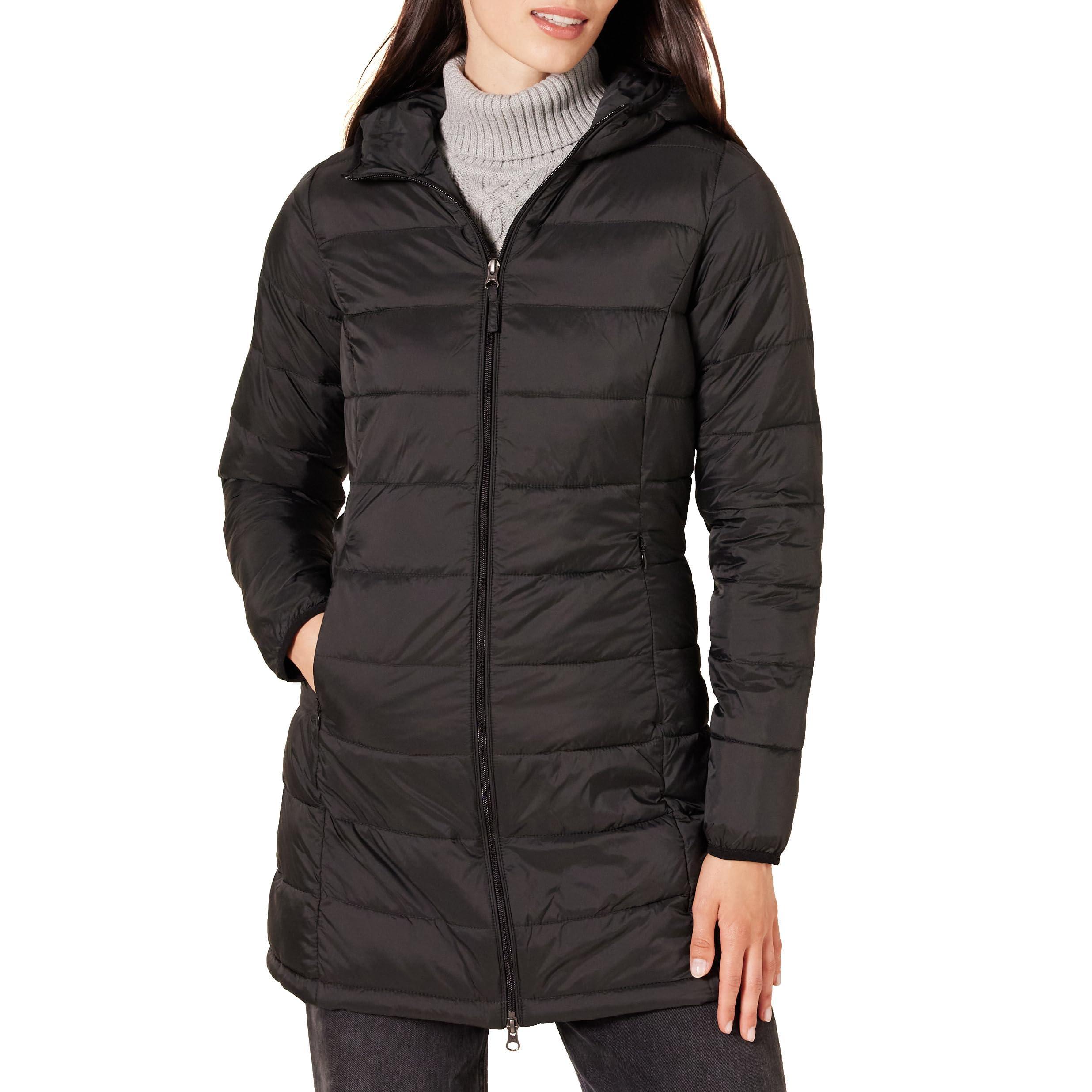 Amazon Essentials Women's Lightweight Water-Resistant Packable Hooded Puffer Coat (Available in Plus Size)