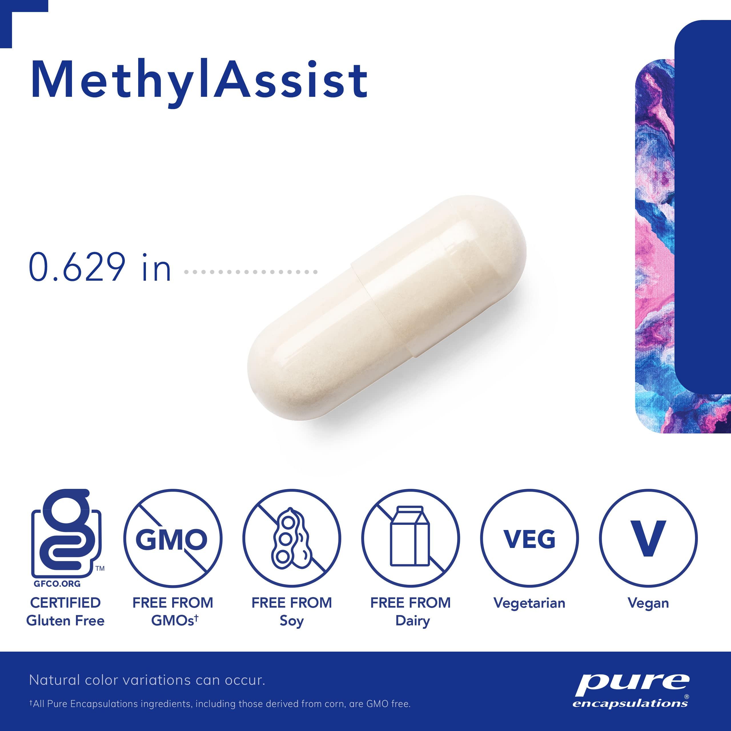 Pure Encapsulations MethylAssist 90's - B Vitamin Complex - Methylation Support* - Heart Health & Brain Health - Non-GMO & Gluten Free - 90 Capsules - Image 3