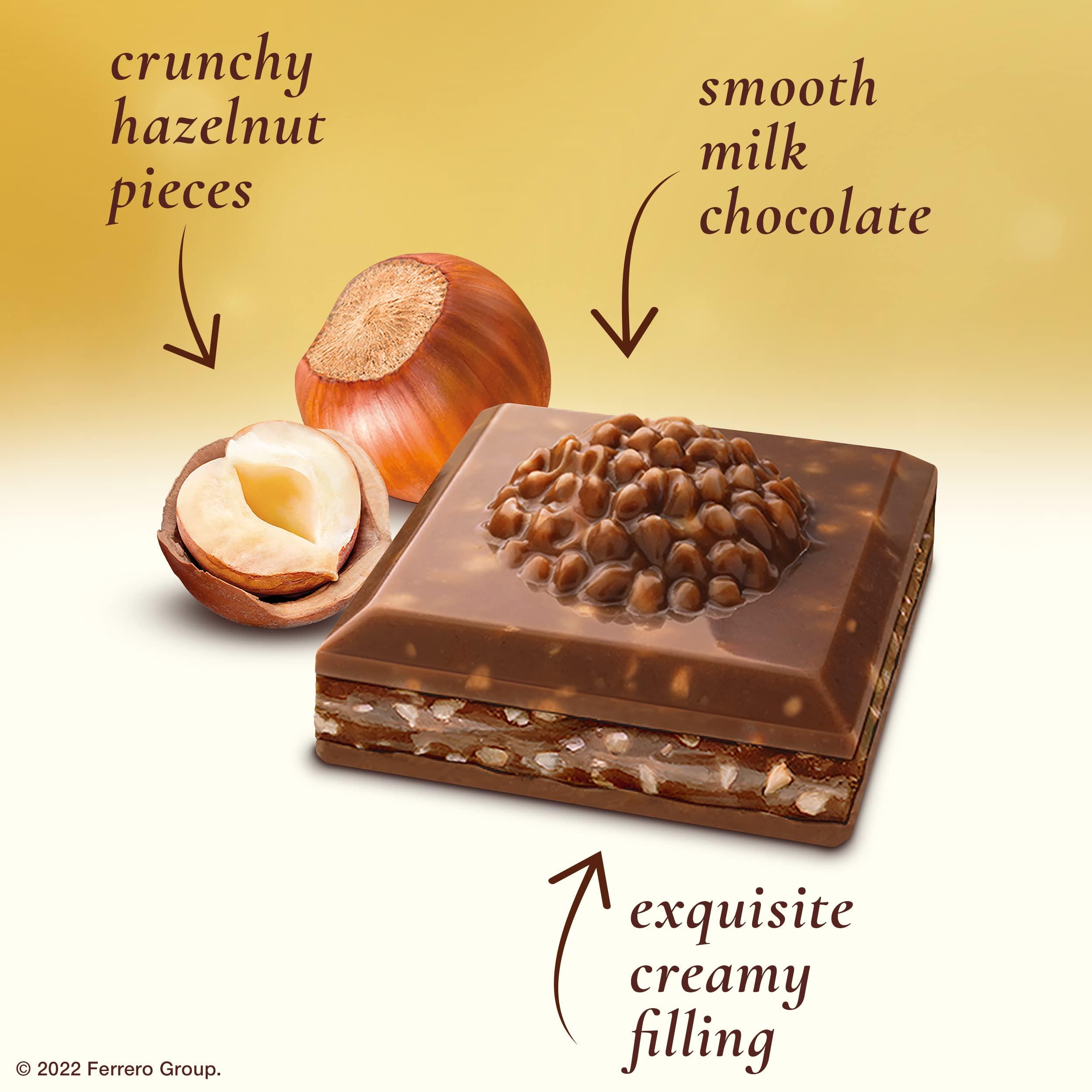 Ferrero Rocher Premium Chocolate Bars, 8 Pack, Chocolate Hazelnut 3.1 oz Each - Image 3