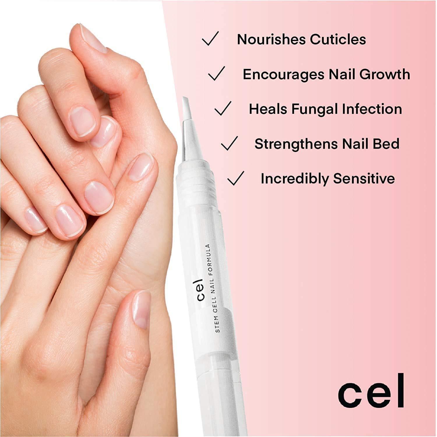 cel MD Cuticle Oil Pen Nail Strengthener Repair Serum – Nail Repair For Damaged Nails – Helps Repair & Nourish Cracked Nails and Rigid Dry Cuticles - Set of 2 - Image 2
