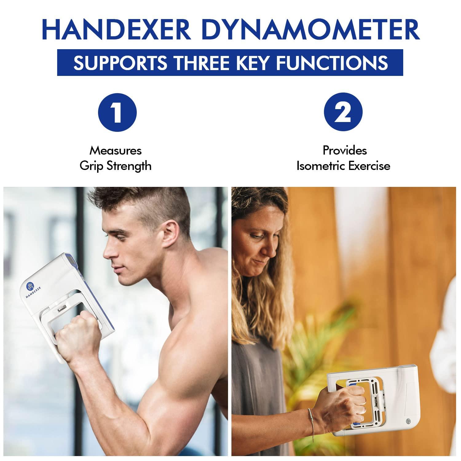 Handexer Grip Strength Tester 265lb/120kg, Digital Hand Dynamometer FDA Registered with Backlit LCD for Grip Strength Testing and Training - Image 6