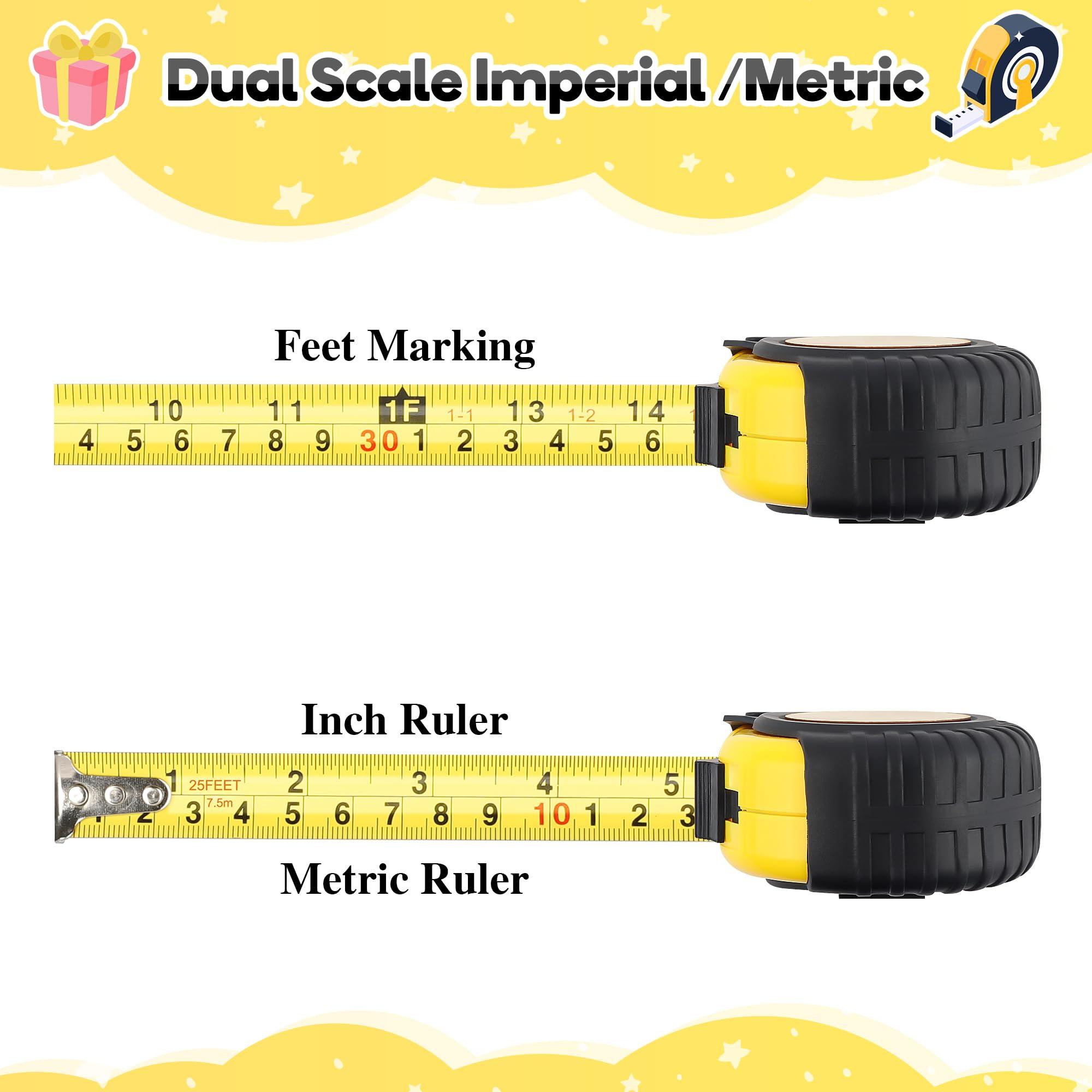 One Measures Up Gifts for Dad, Dad Gifts from Son Daughter, Fathers Day Birthday Christmas Gifts for Dad, Tool Gifts Woodworker Carpenter Gifts, No One Measures Up to You, Engraved Tape Measure 25 FT - Image 3