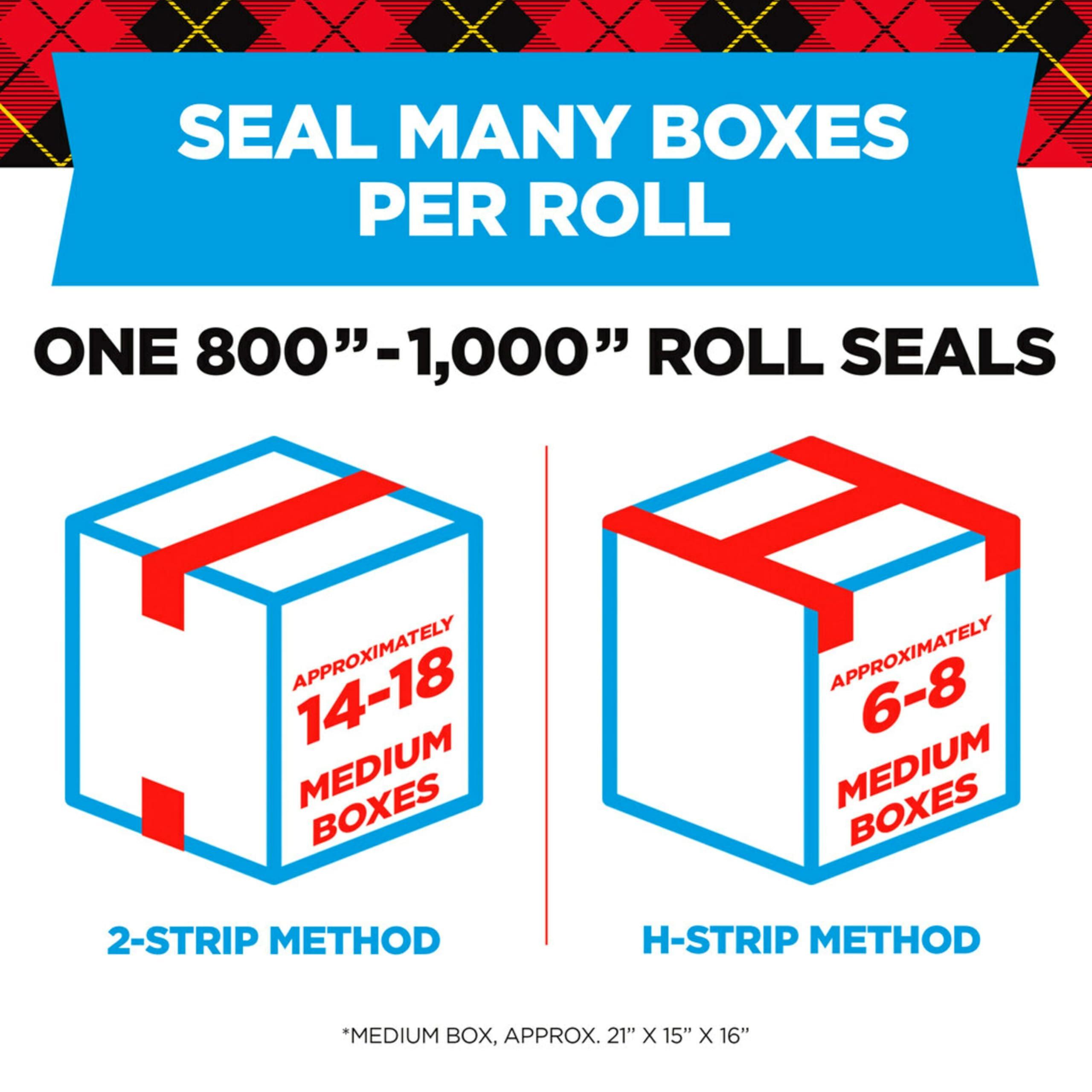 Scotch Heavy Duty Packaging Tape, 2 Inches x 800 Inches, Clear - 2 Count - Image 4