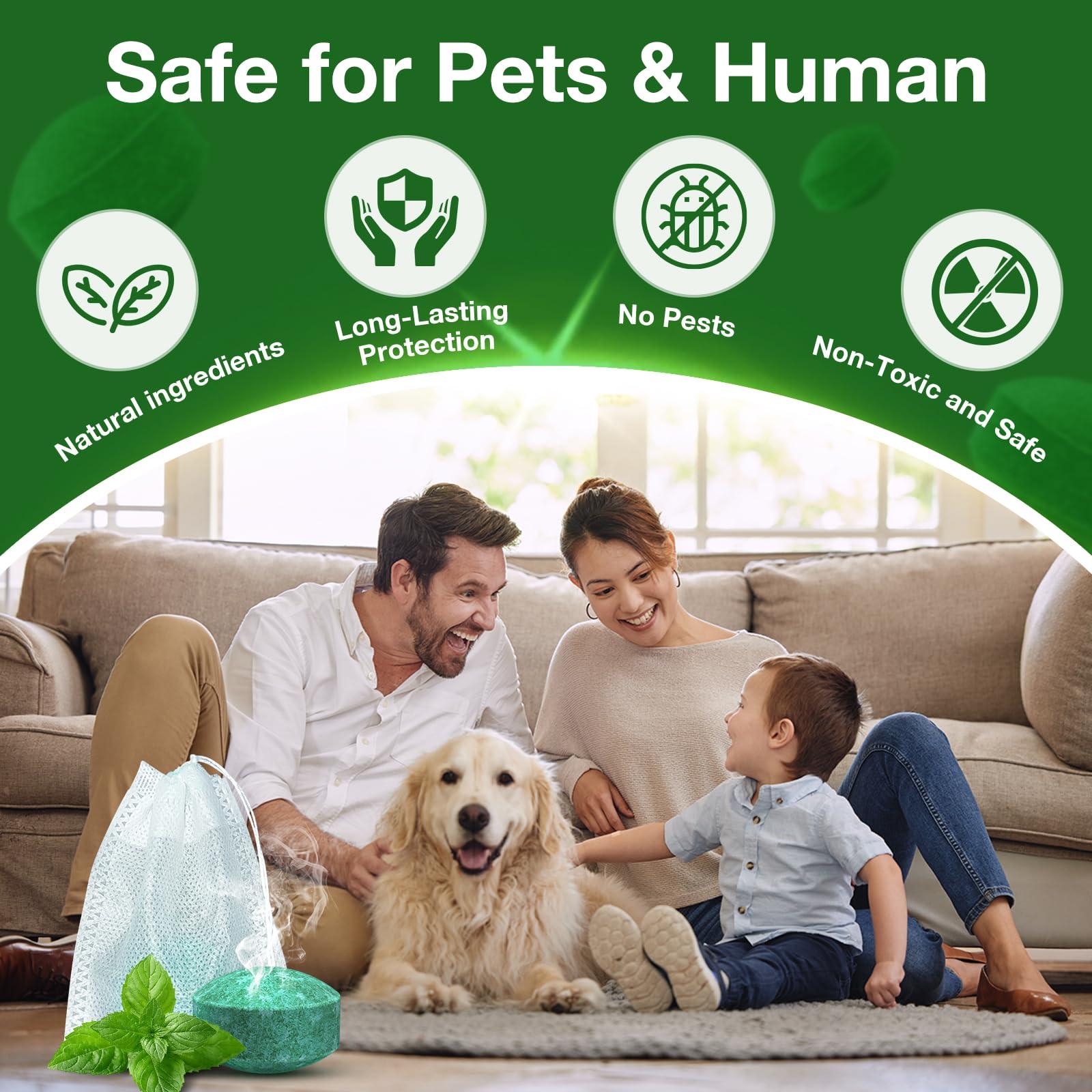 Mouse Rodent Repellent, 25 Pack Peppermint Oil Mouse Repellent Balls for Rats Mice Deterrent, Natural Mouse Traps for Indoor Outdoor Use, Keep Rodents Away from Garden and Home, Family & Pet Safe - Image 4