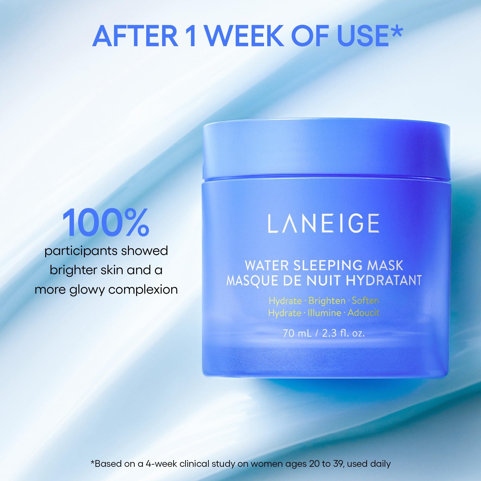 LANEIGE Water Sleeping Mask: Korean Overnight Mask, Squalane, Probiotic-Derived Complex, Hydrate, Barrier-Boosting, Visibly Smooth and Brighten - Image 3