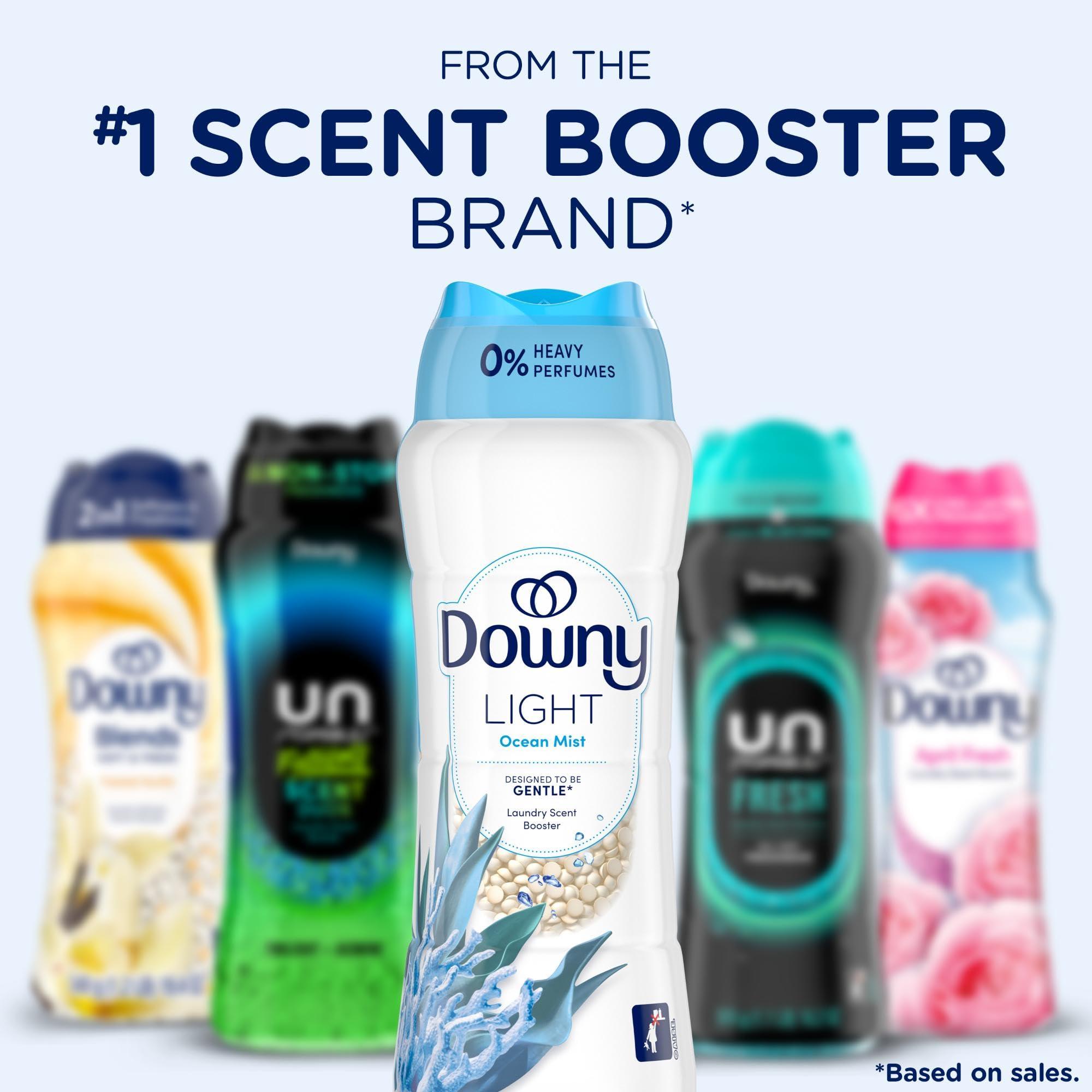 Downy Light Laundry Scent Booster Beads for Washer, Ocean Mist, 24 oz, with No Heavy Perfumes - Image 8