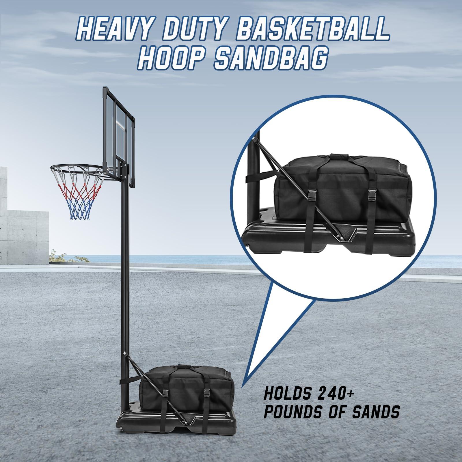 Heavy Duty Weighted Base Anchor for Basketball Hoops, 600D Oxford Fabric Waterproof Dustproof, All Weather Resistant Durable Basketball Hoop Weight for Base, Hold in Excess of 90-240 lbs - Image 4