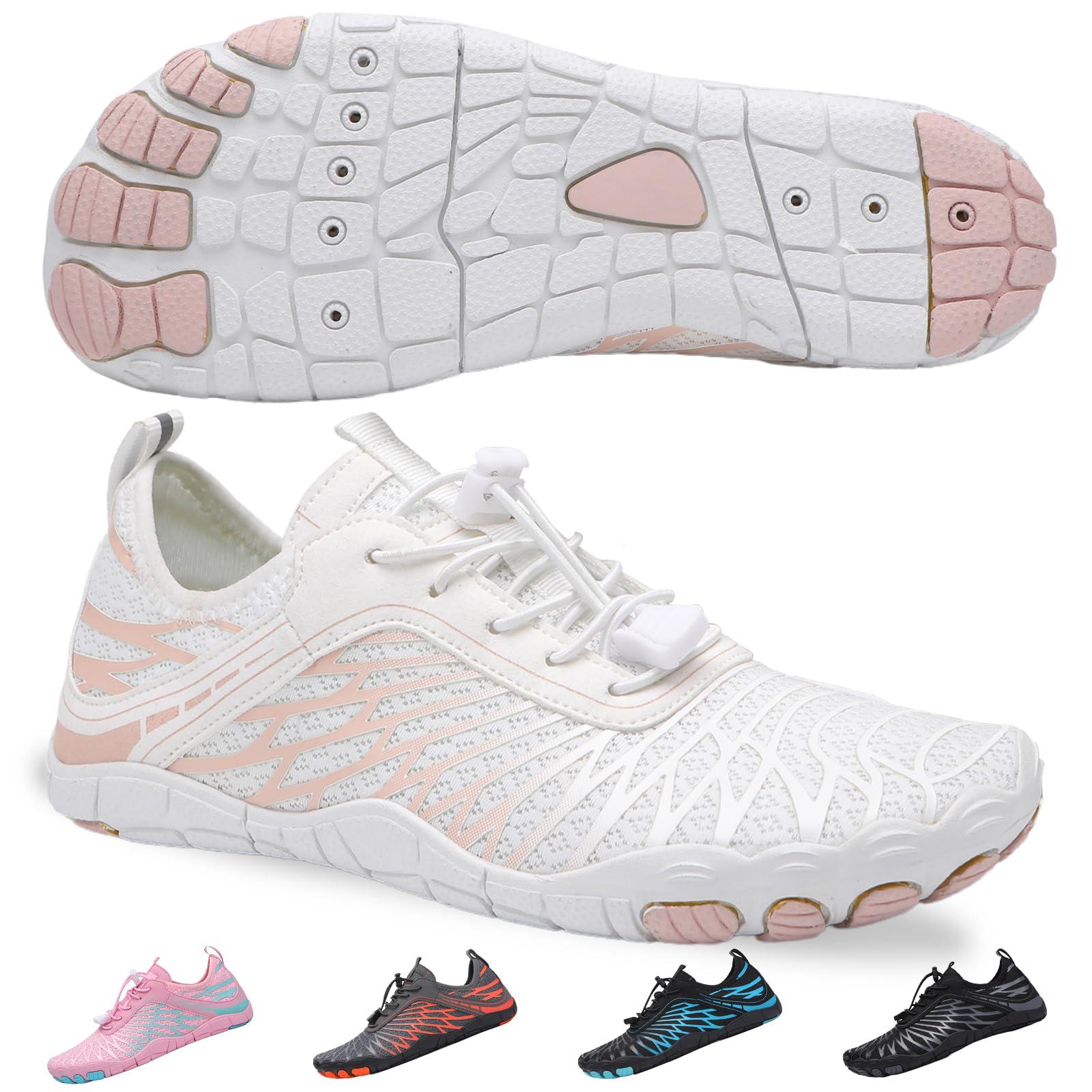 SIOSNETA Hike Barefoot Shoes for Women Men, Breathable Non-Slip Athletic Footwear, Wide Toe Water Shoes for Hiking, Non-Slip Neuropathy Shoes for Women Men, Grounded Comfort wear