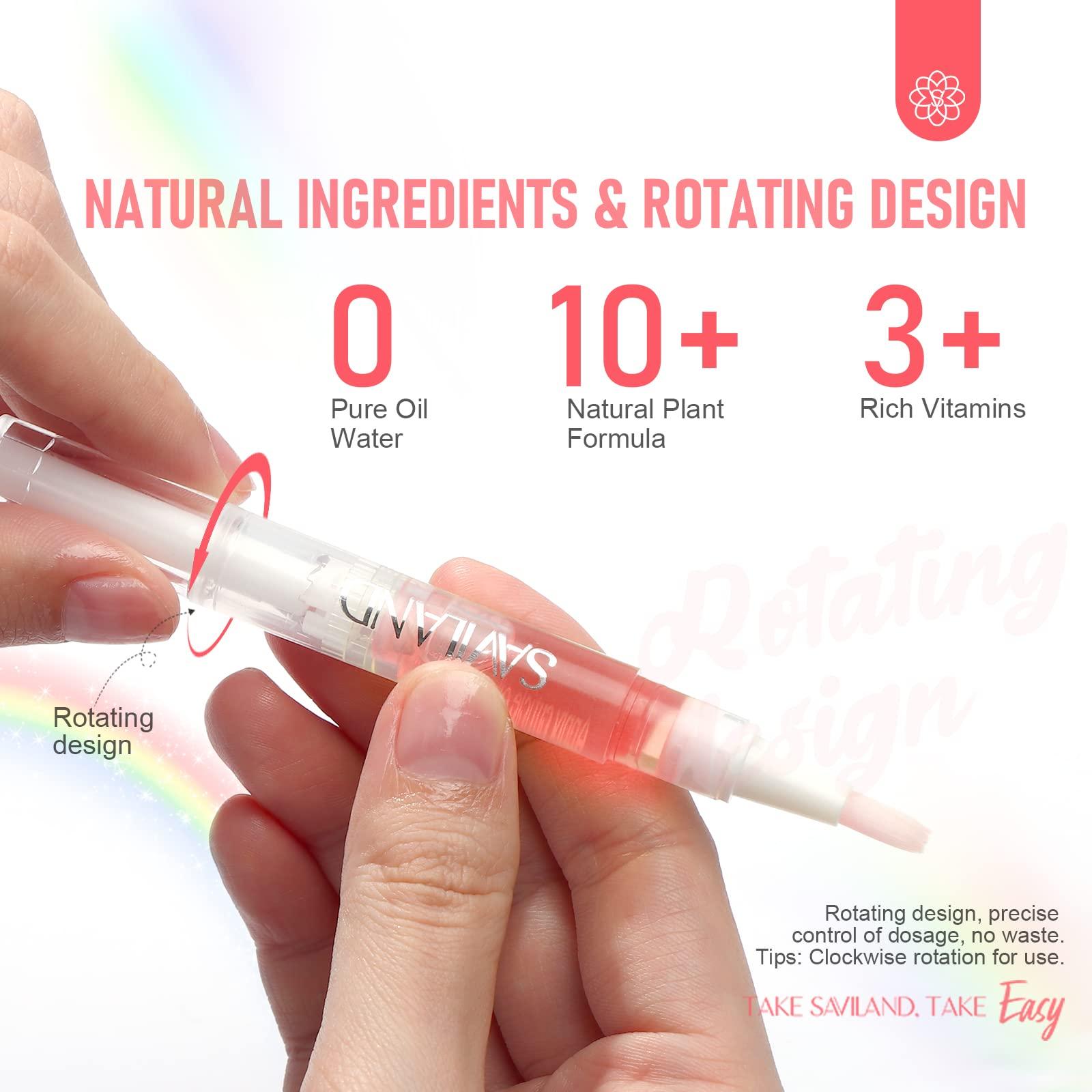SAVILAND Natural Cuticle Oil Pen: 6PCS Revitalizing Cuticle Oil for Nails with Vitamin E Repaired Cuticles Overnight Cuticle Softener Nail Strengthener Protector for Damaged Skin Thin Nail - Image 6