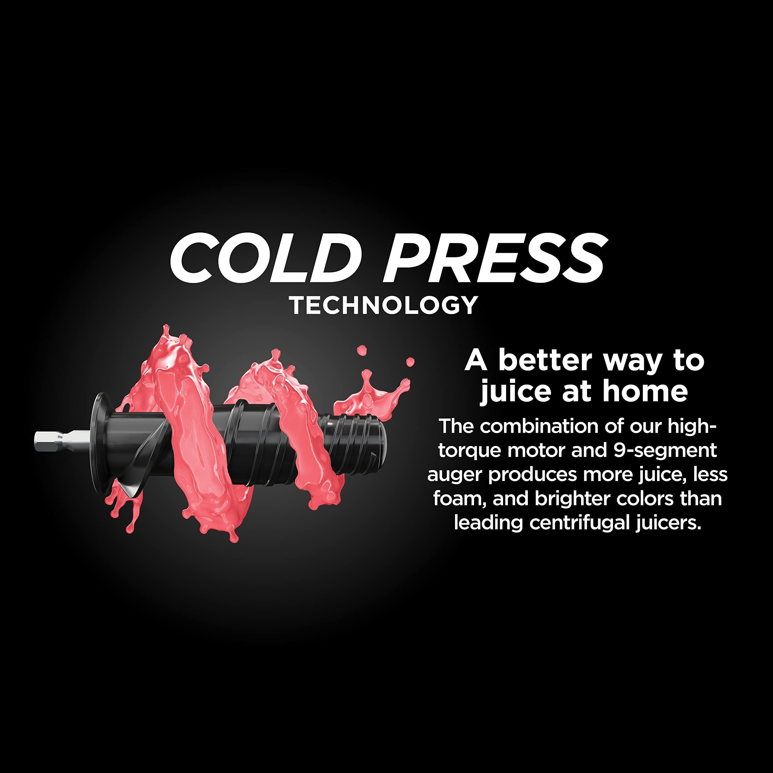 Ninja NeverClog Cold Press Juicer, Powerful Slow Juicer with Total Pulp Control, Countertop, Electric, 2 Pulp Functions, Dishwasher Safe, 2nd Generation, Charcoal, JC151 - Image 11