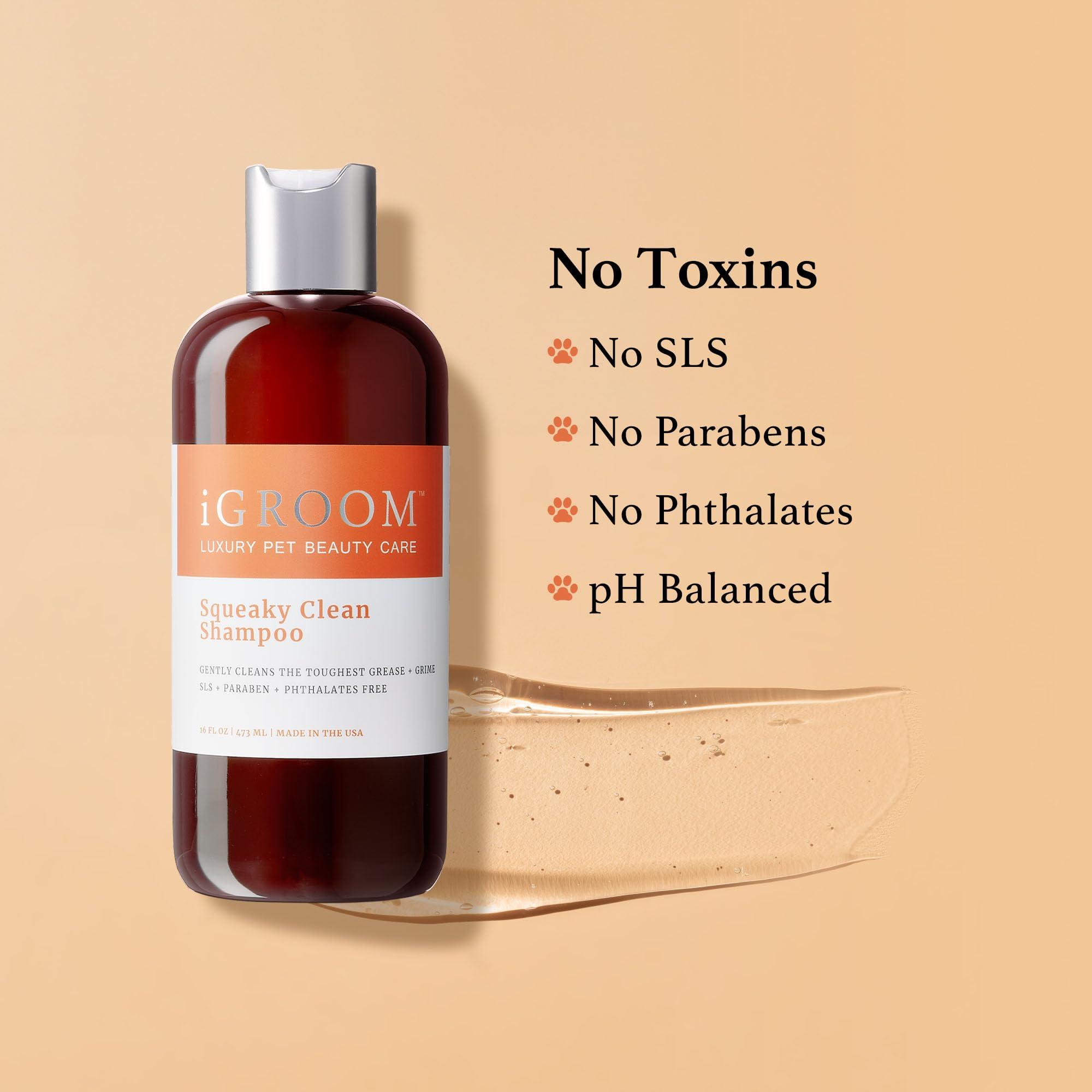 iGroom Squeaky Clean Dog Shampoo, Luxury Pet Beauty Care, Intense Cleaning Power, Chamomile Extracts Sooth Skin, Made in USA (1 GAL) - Image 8