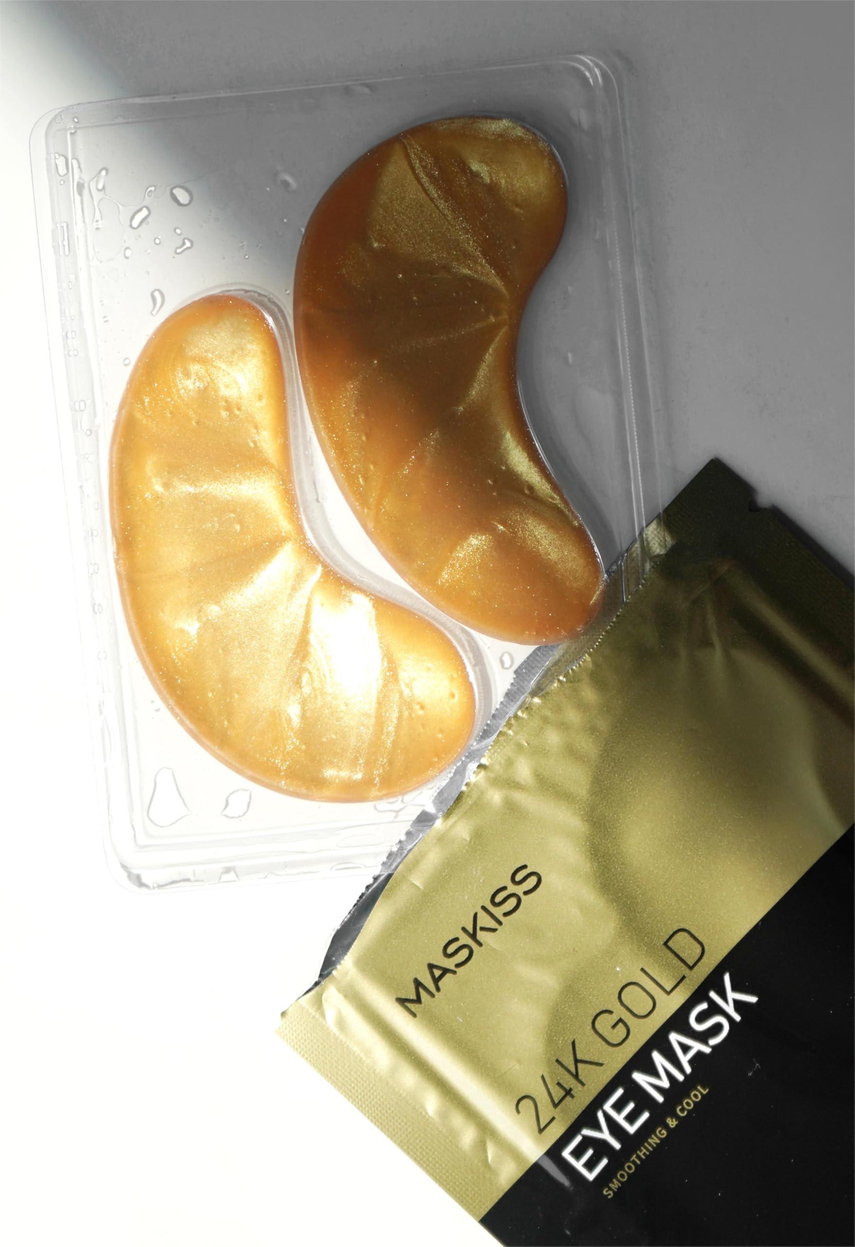 Maskiss 24k Gold Under Eye Patches (50 Pairs), eye mask, Collagen Skin Care Products, Eye Patches for Puffy Eyes, eye masks for dark circles and puffiness - Image 9