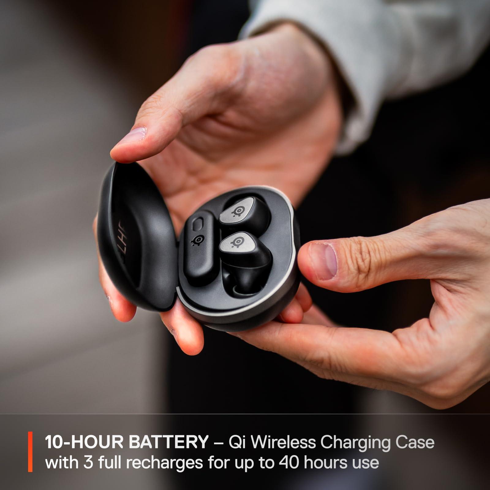 Arctis GameBuds for Xbox/PC/PS5/Switch/Mobile — Quick-Switch 2.4GHz + Bluetooth 5.3 — Active Noise Cancelling — Mobile App w/Sound Presets — Water Resistant IP55 — 40H Battery with Qi Charging Case - Image 8