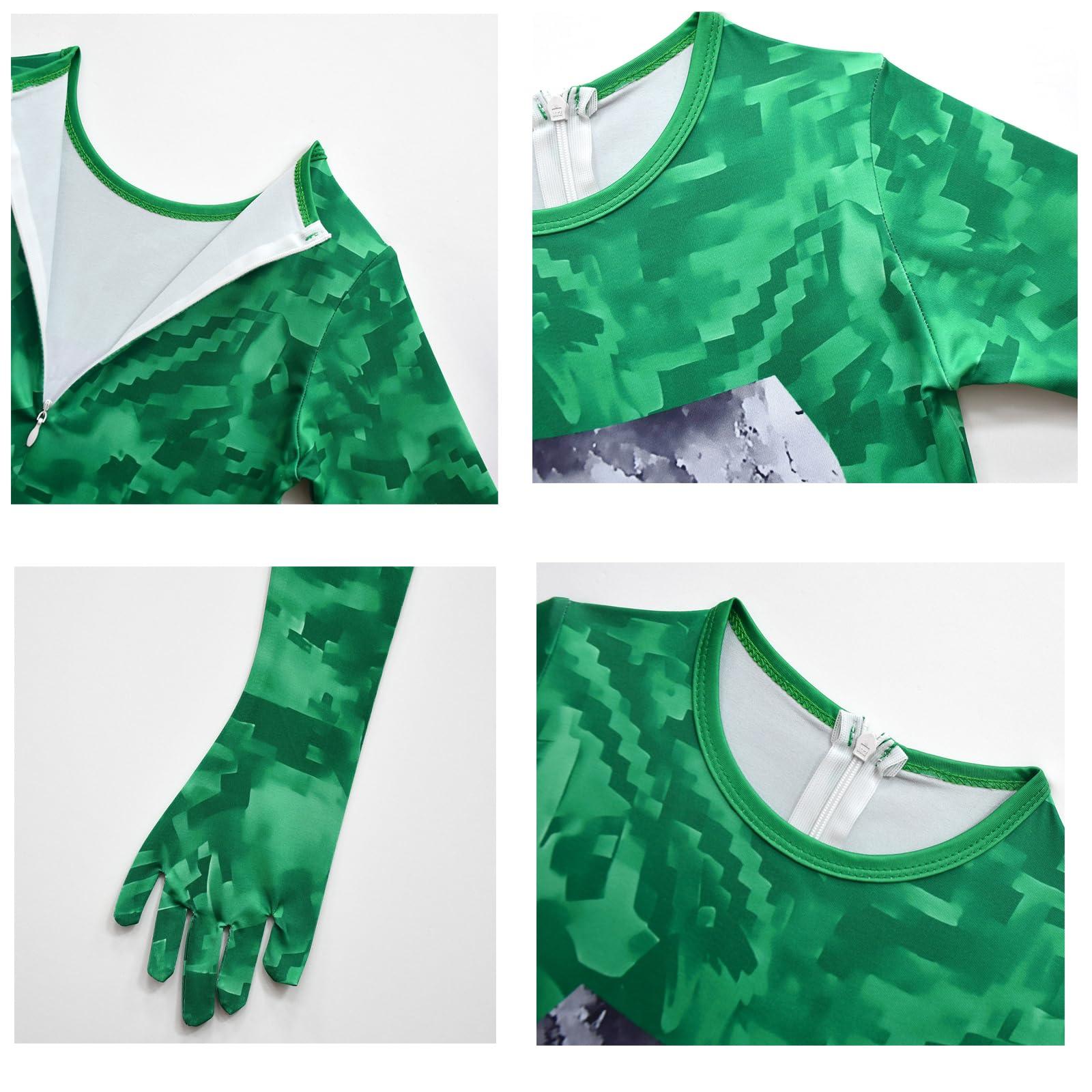 Leunsyoukin Kids Boy Costume Anime Cosplay Jumpsuits Spandex Bodysuit with Mask Halloween Funny Cosplay Dress Up 3-11y - Image 5