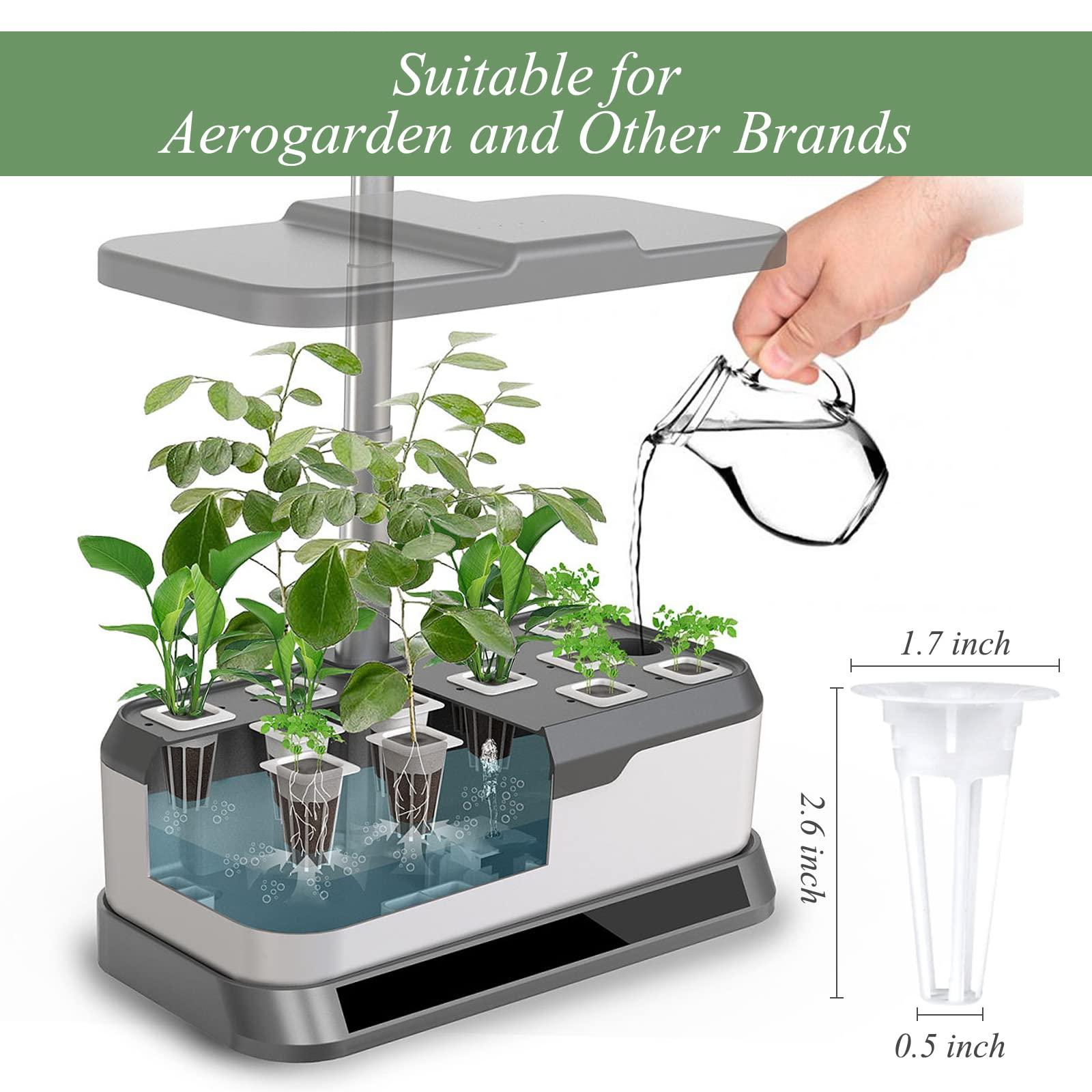 Tigvio 125 Piece Hydroponic Pods Kit: Grow Anything with 50 Grow Sponges, 12 Baskets, 12 Domes, 50 Labels, 1 Tweezer - Compatible with All Hydroponics Brands - Image 2