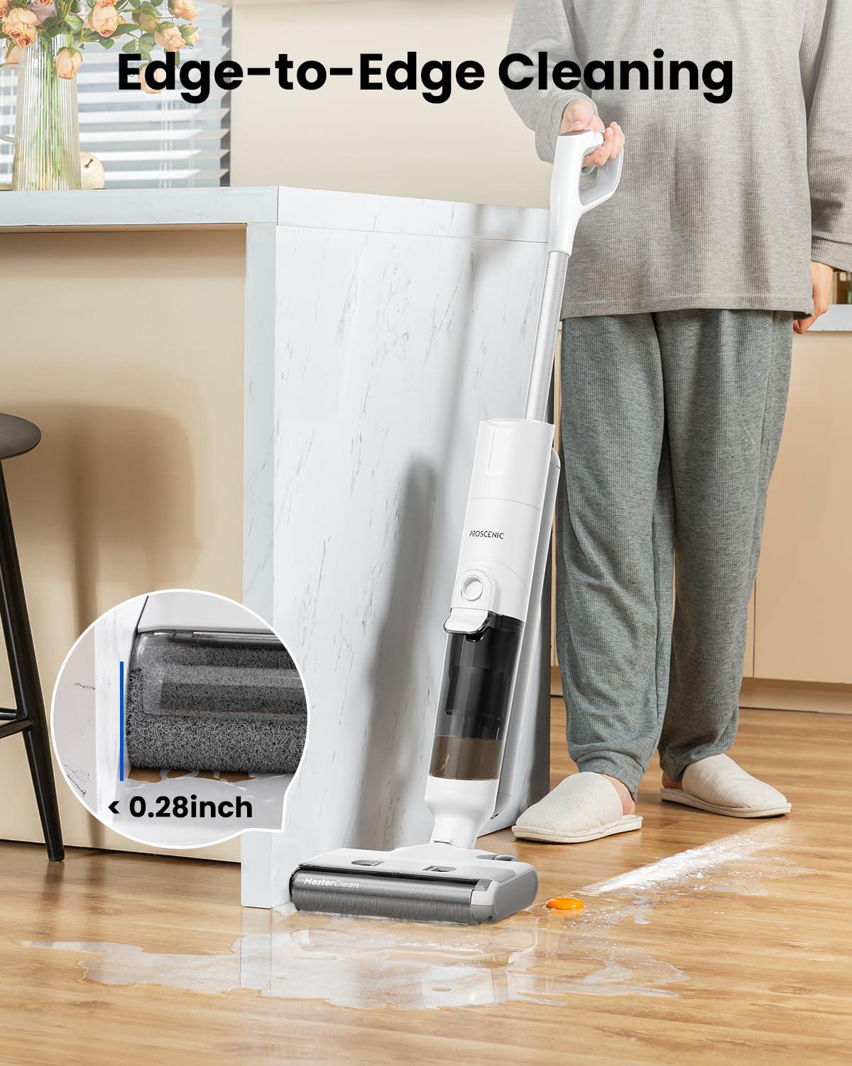 Proscenic F10 Pro Cordless Wet Dry Vacuum Cleaner, Vacuum and Mop Combo with One-Button Auto Self-Cleaning, 3-in-1 Vacuum Mop for Hard Floors, High-Capacity Dual Tanks, Edge Clean, Ease of Use - Image 7