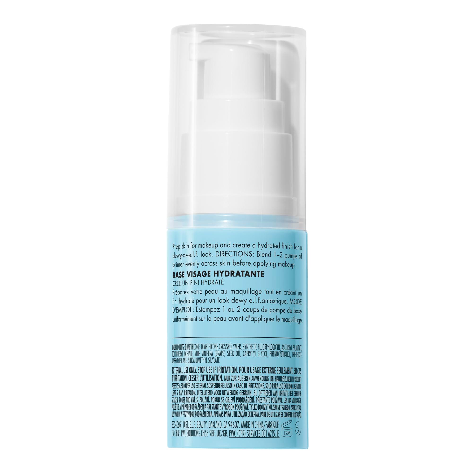 e.l.f. Hydrating Face Primer, Makeup Primer For Flawless, Smooth Skin & Long-Lasting Makeup, Fills In Pores & Fine Lines, Vegan & Cruelty-free, Small - Image 7