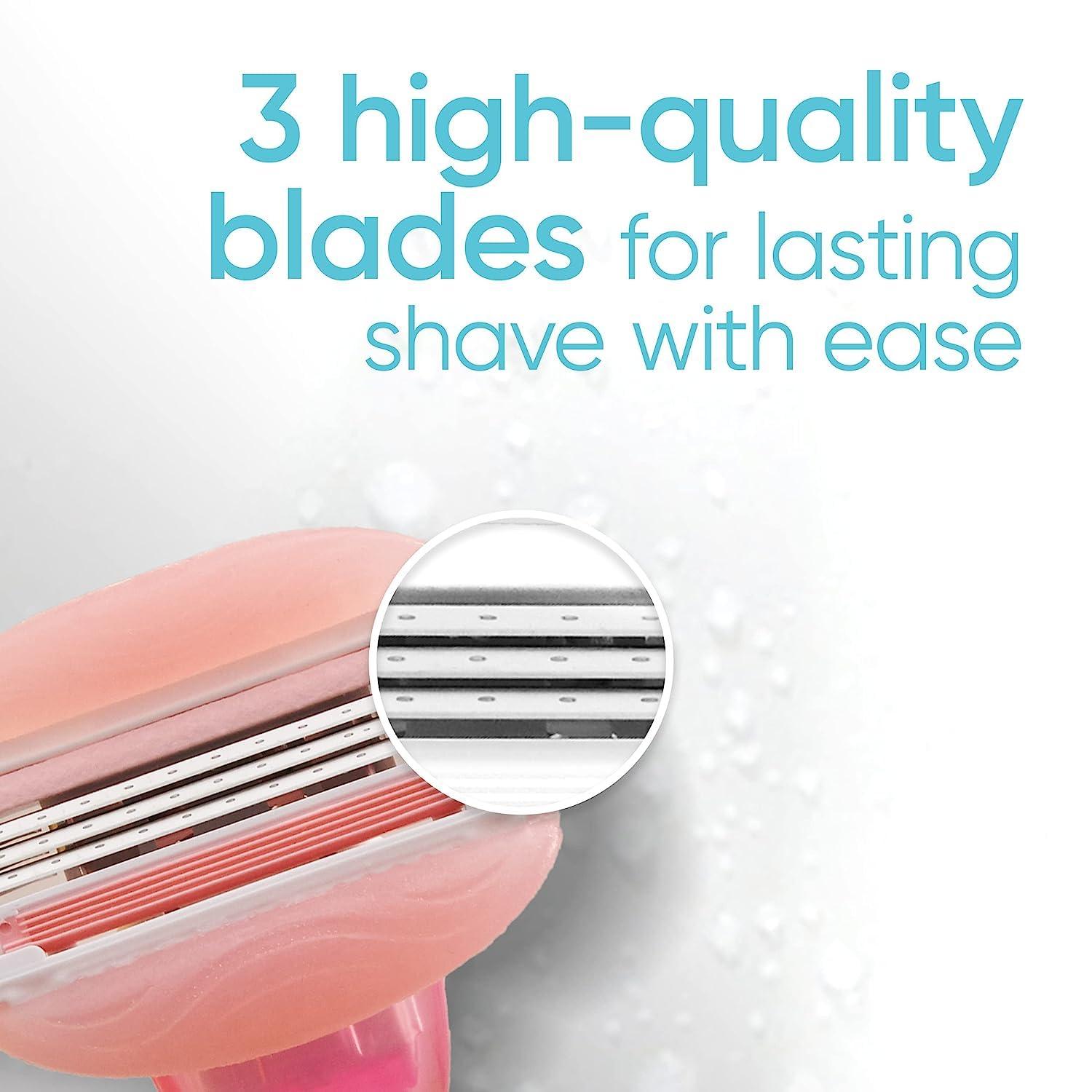 Gillette Venus ComfortGlide White Tea Women's Razor, Handle + 4 Blade Refills - Image 4