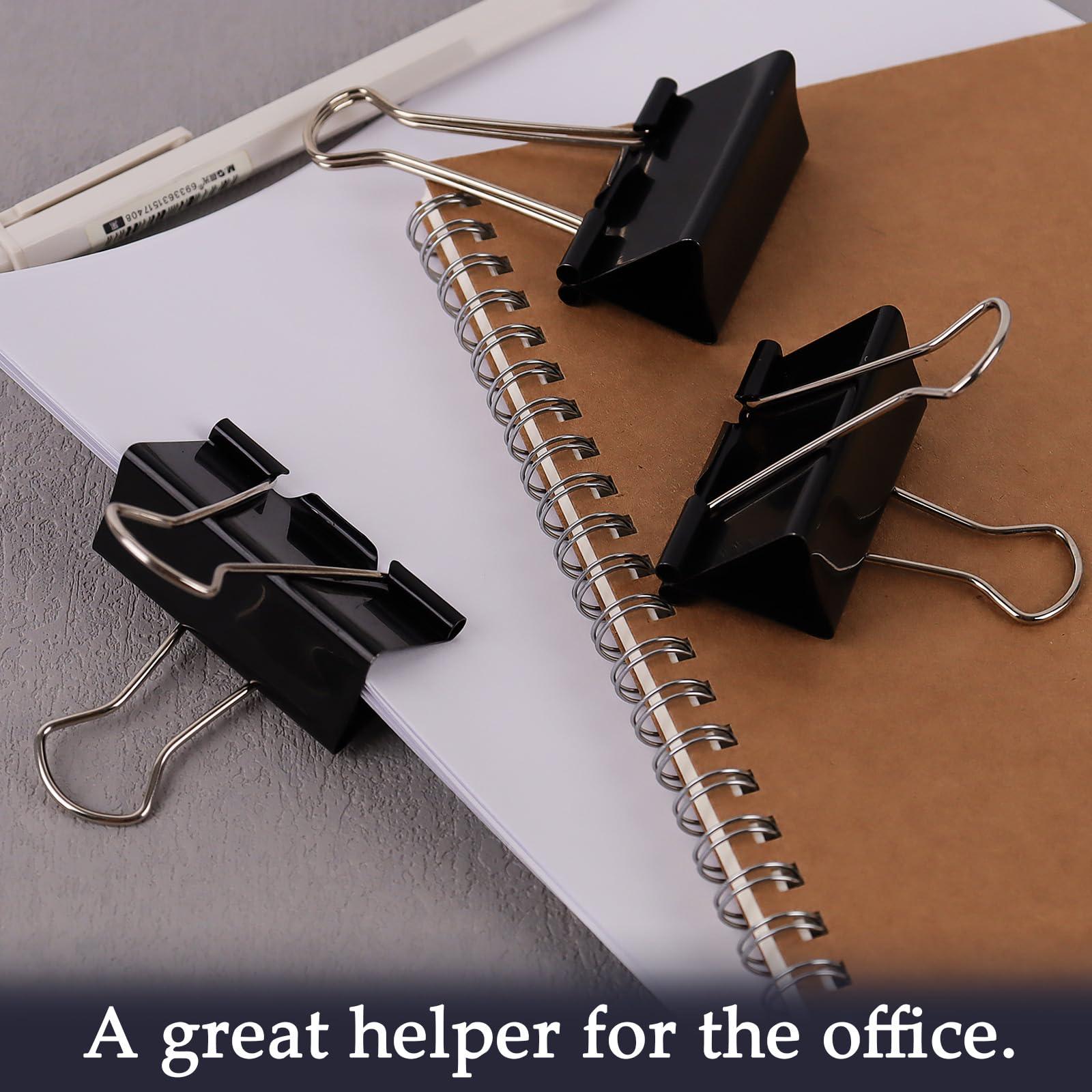 KTOJOY Extra Large Binder Clips (36 Pack) 2 Inch, Big Paper Clamps for Office Supplies, Black - Image 4
