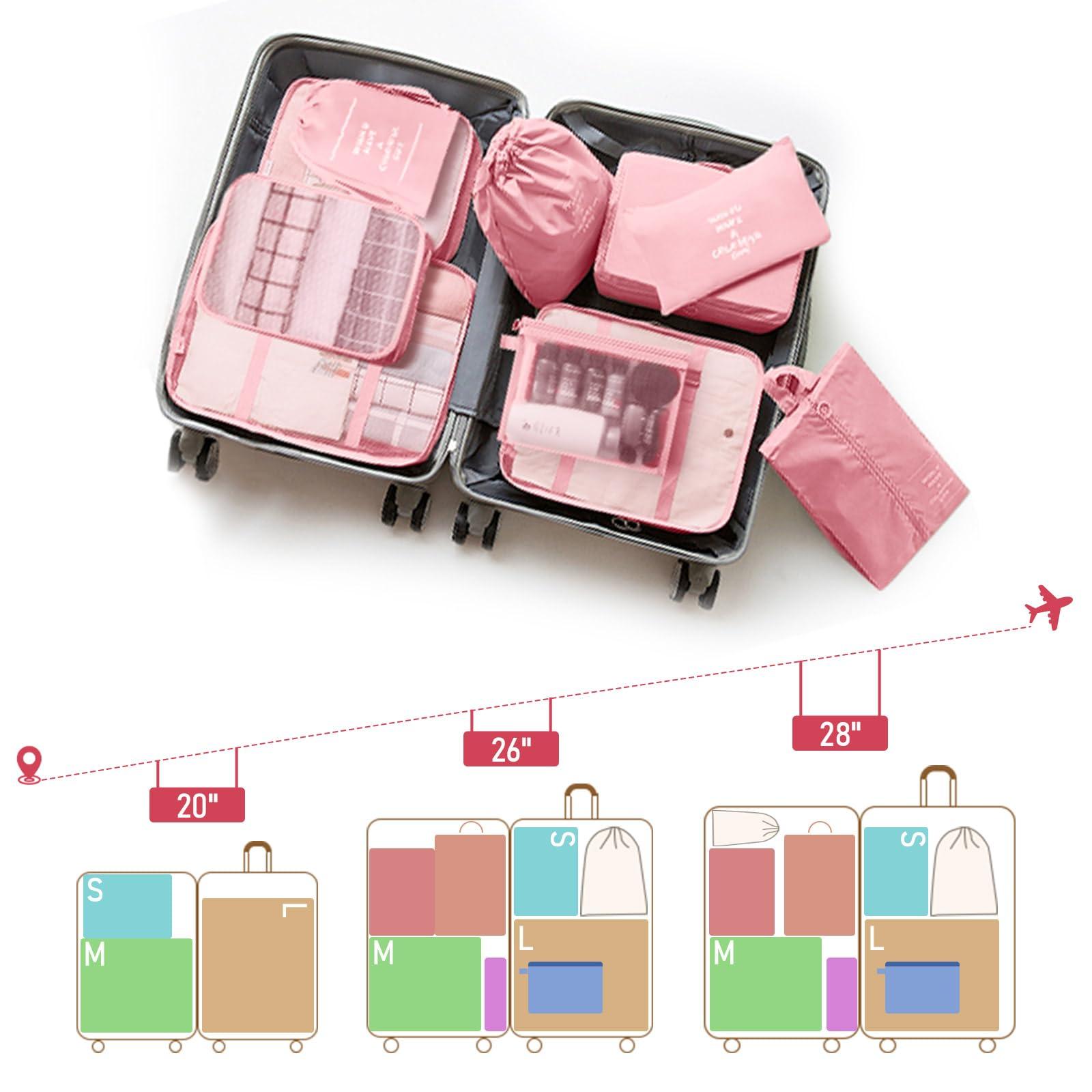Packing Cubes for Travel - 10 Set Luggage Organizer Bags for Family, Mesh Breathable Travel Packing Cubes for Suitcases Durable Essentials Bags Set - Image 7