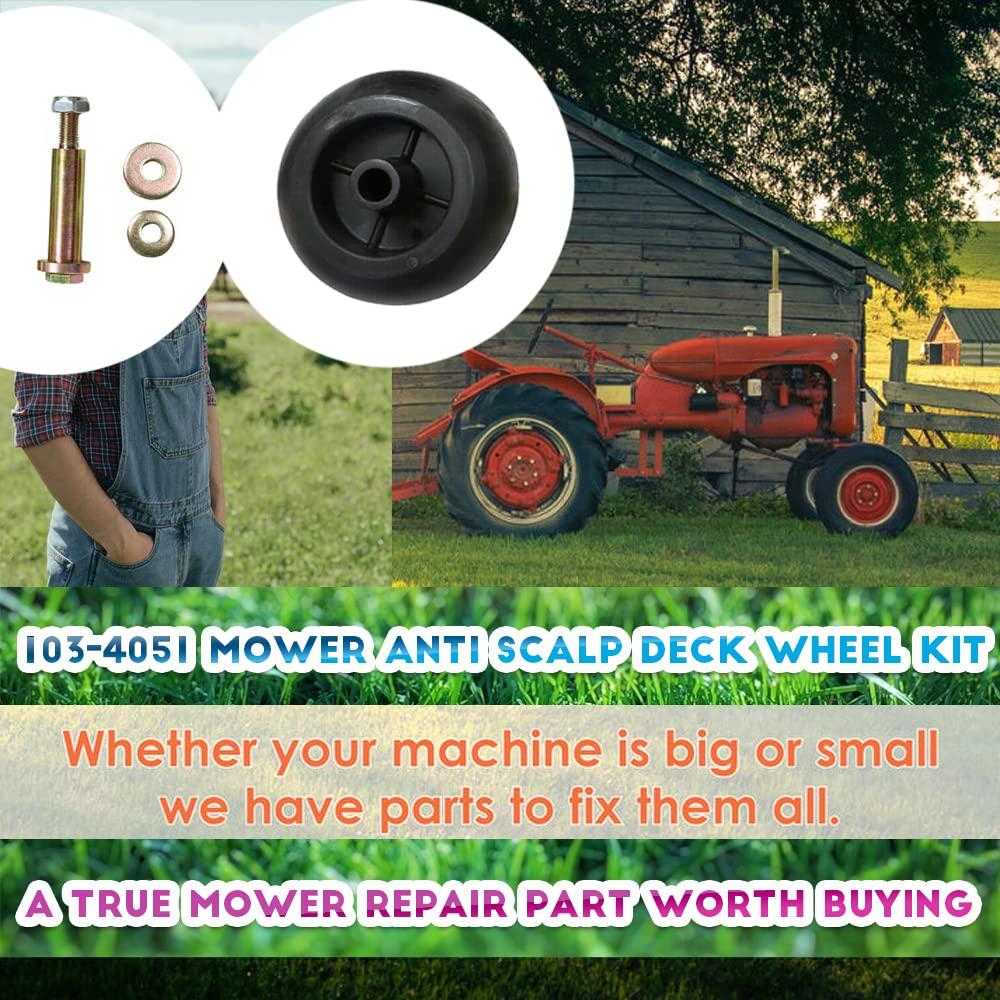 yue （6） for Exmark Mower Anti Scalp Deck Wheel+KIT 103-3168 103-7263 103-4051 - Image 5