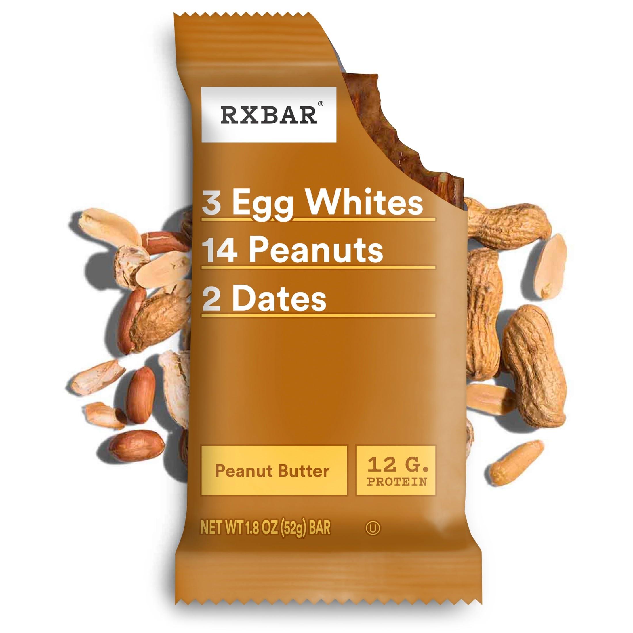 RXBAR Protein Bars, 12g Protein, Gluten Free Snacks, Snack Bars, Peanut Butter, 22oz Box (12 Bars) - Image 6