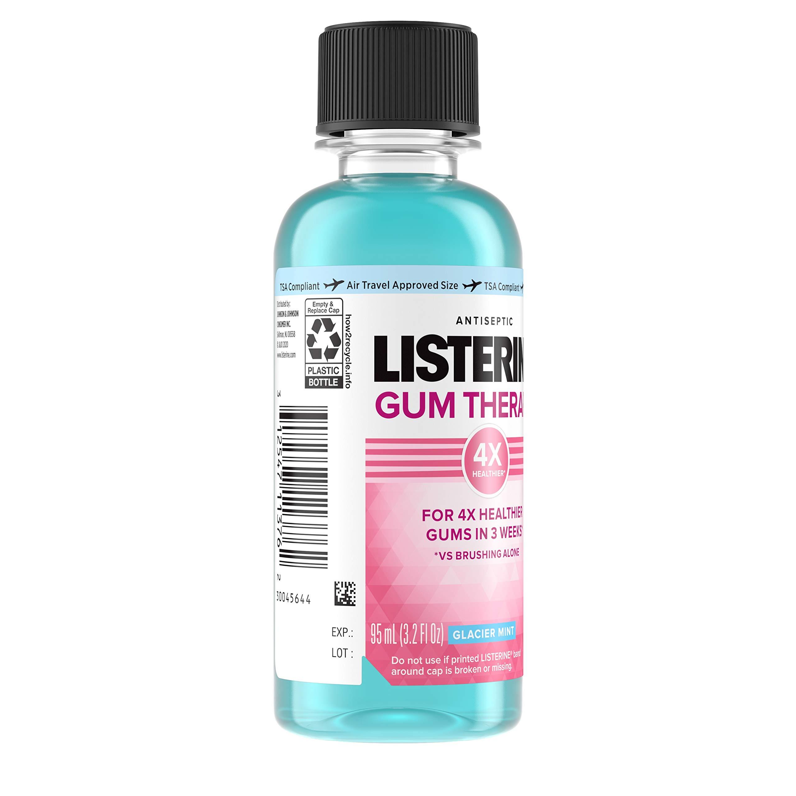 Listerine Gum Therapy Anti-Plaque & Gingivitis Travel Mouthwash, Glacier Mint, 95 mL 1 ea - Image 2
