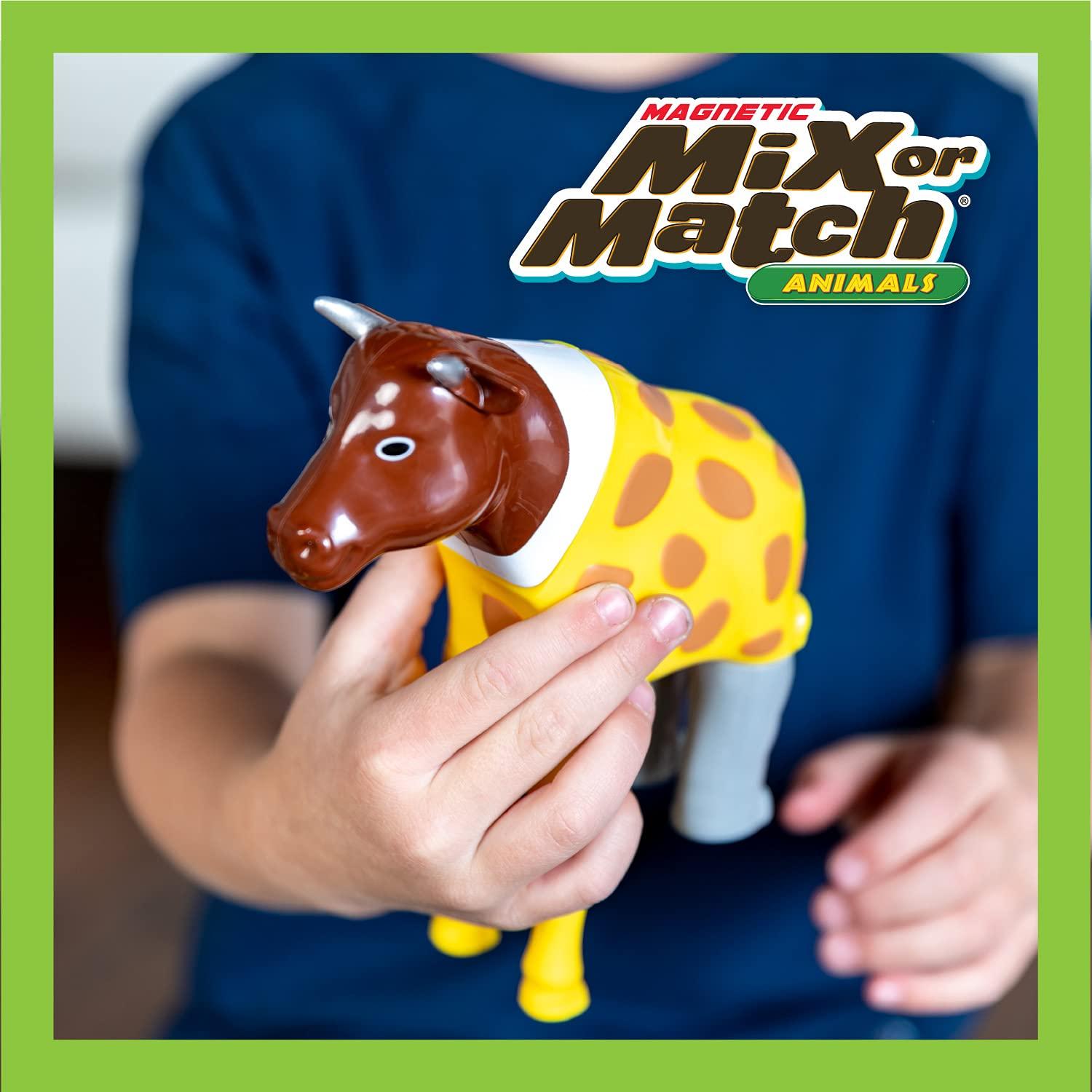 Magnetic Mix or Match Jungle Animals Toy Play Set, 16 Pieces - Image 2