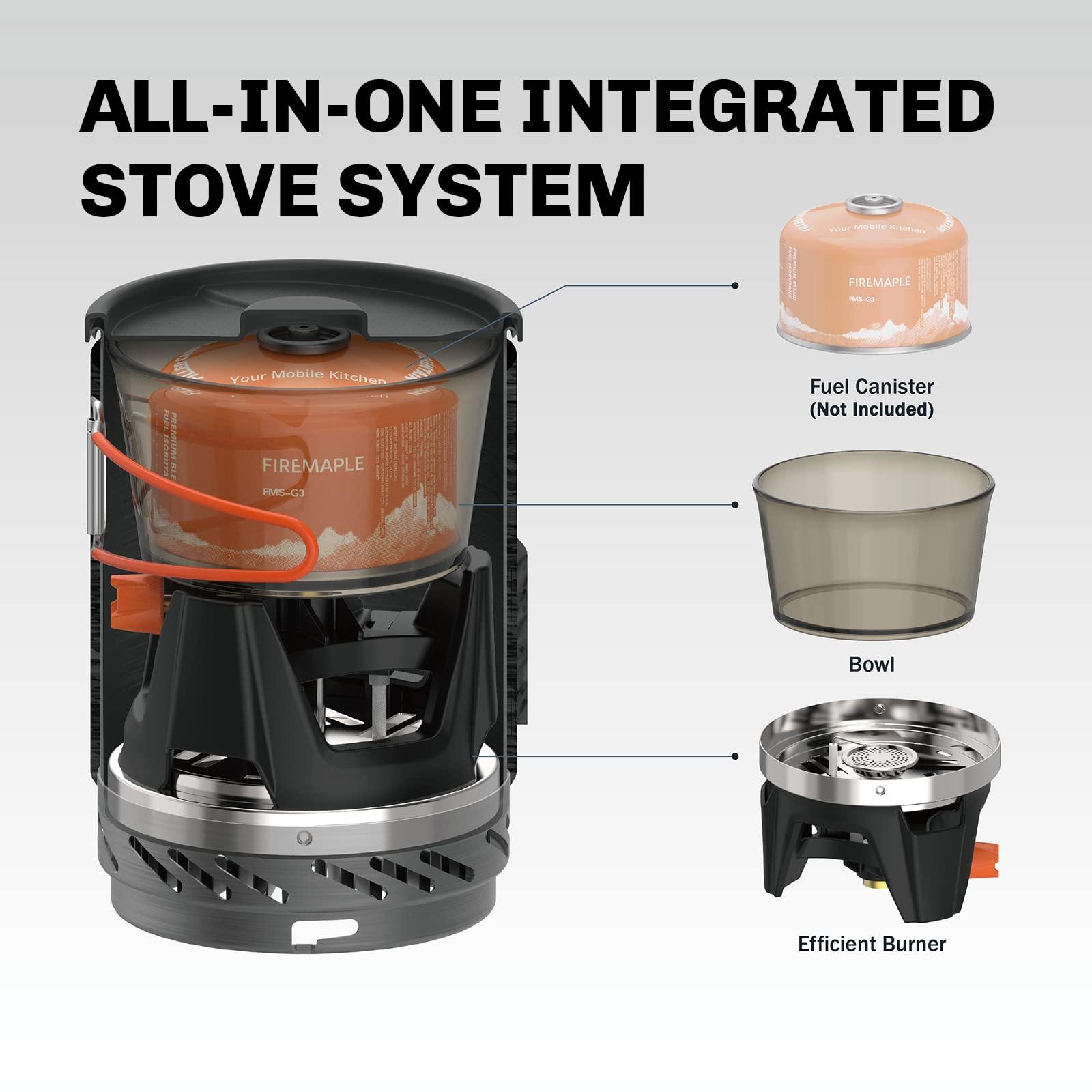 Fire-Maple "Fixed Star 1" Backpacking and Camping Stove System | Outdoor Propane Cooking Gear | Portable Pot/Jet Burner Set | Ideal for Hiking, Trekking, Fishing, Hunting Trips and Emergency Use - Image 4