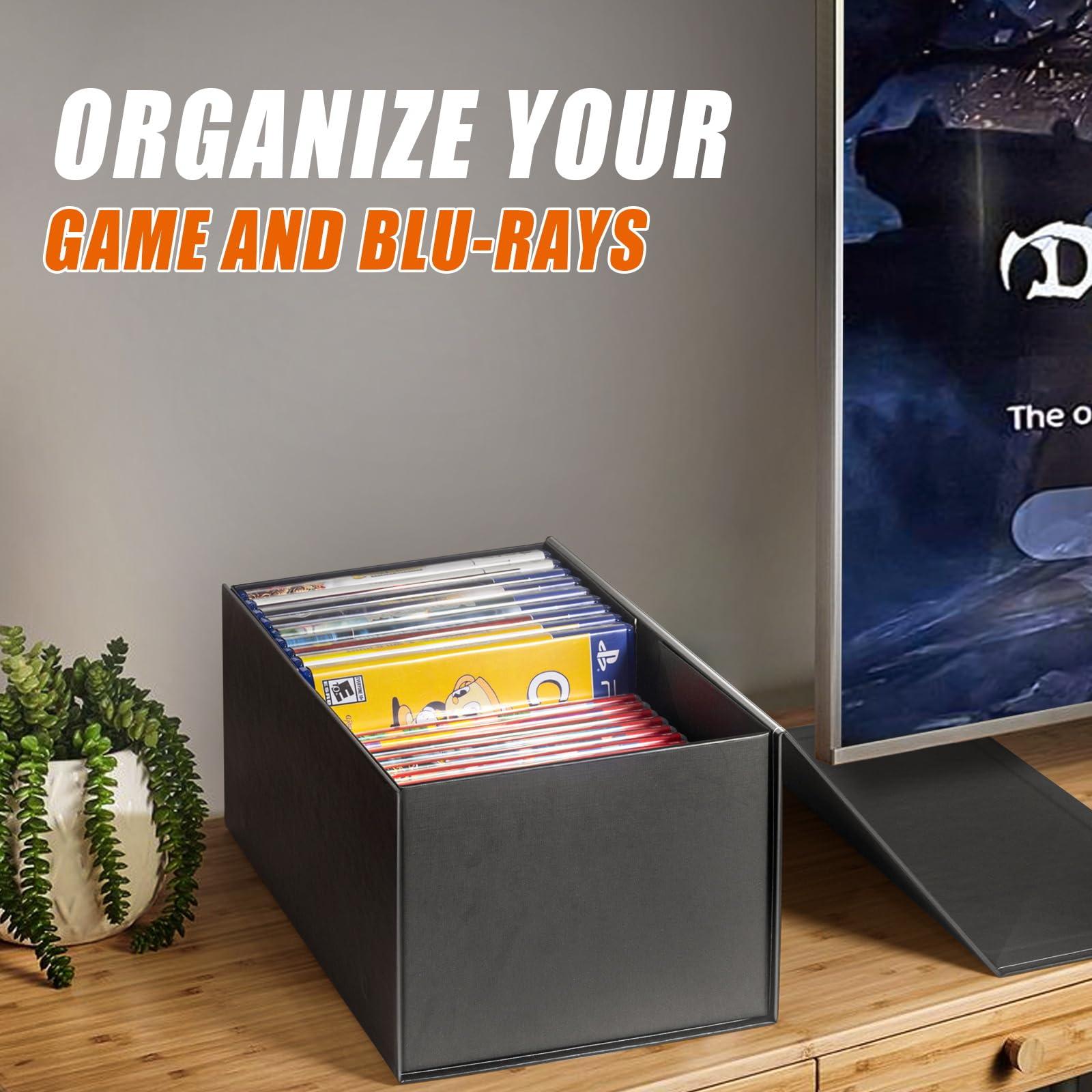 Video Game Storage Boxes, Blu-Ray Storage Boxes, Magnetic Video Game Box Protector Case, Store Up to 20 Cases – 1 Pack - Image 6