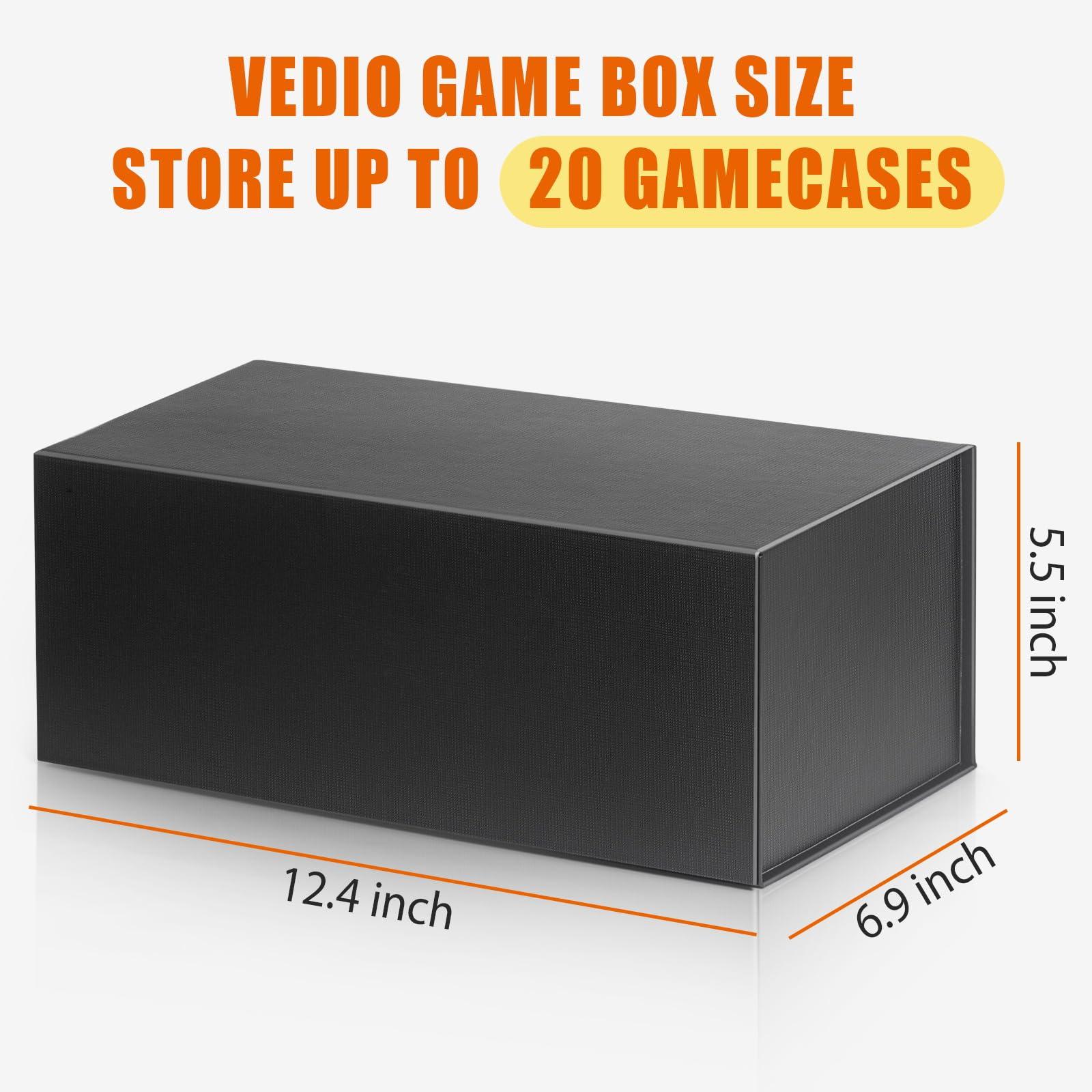Video Game Storage Boxes, Blu-Ray Storage Boxes, Magnetic Video Game Box Protector Case, Store Up to 20 Cases – 1 Pack - Image 3