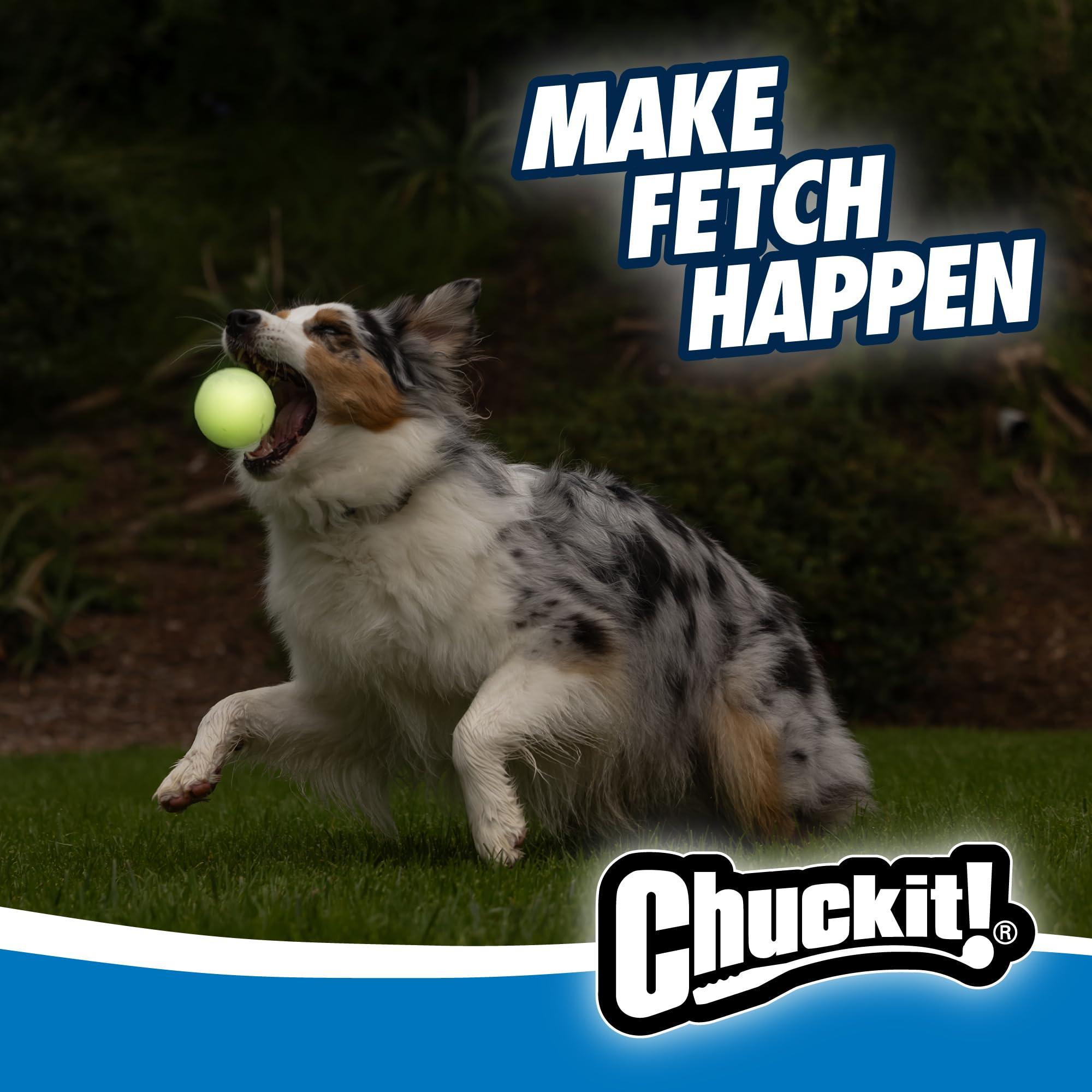 Chuckit Pro Fetch Toy Ball Launcher For Dogs; Compatible With Any Medium Chuckit! Medium Size 25 Inch + Glow Ball - Image 2
