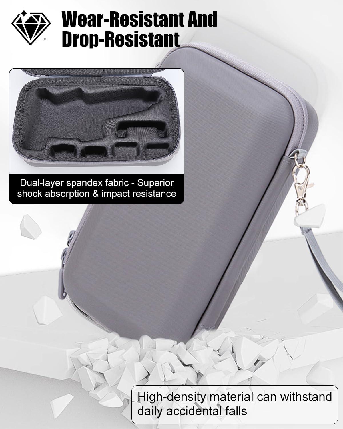 FRONET Compact Travel Case for DJI Osmo Mobile 7/7P Smartphone Gimbal Stabilizer Accessories, Waterproof Storage Hand Bag Organizer Box for OM 7 Pro, Portable & Durable - Image 4