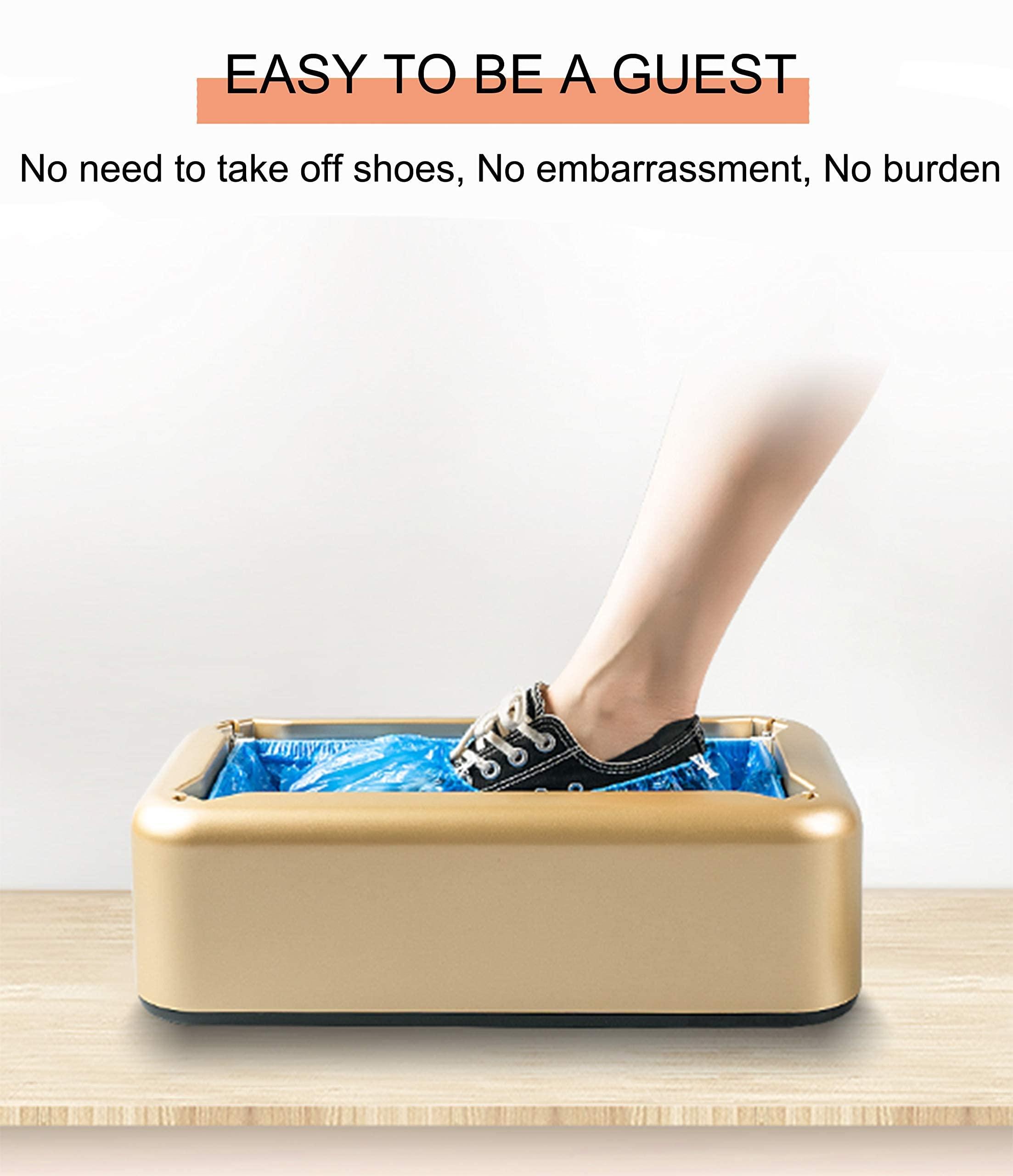 LCPCX Disposable shoe covers with T-buckle shoe covers, 100 packs (50 pairs), applicable shoe cover machine, can be used in laboratories, homes, stores and other public places - Image 7