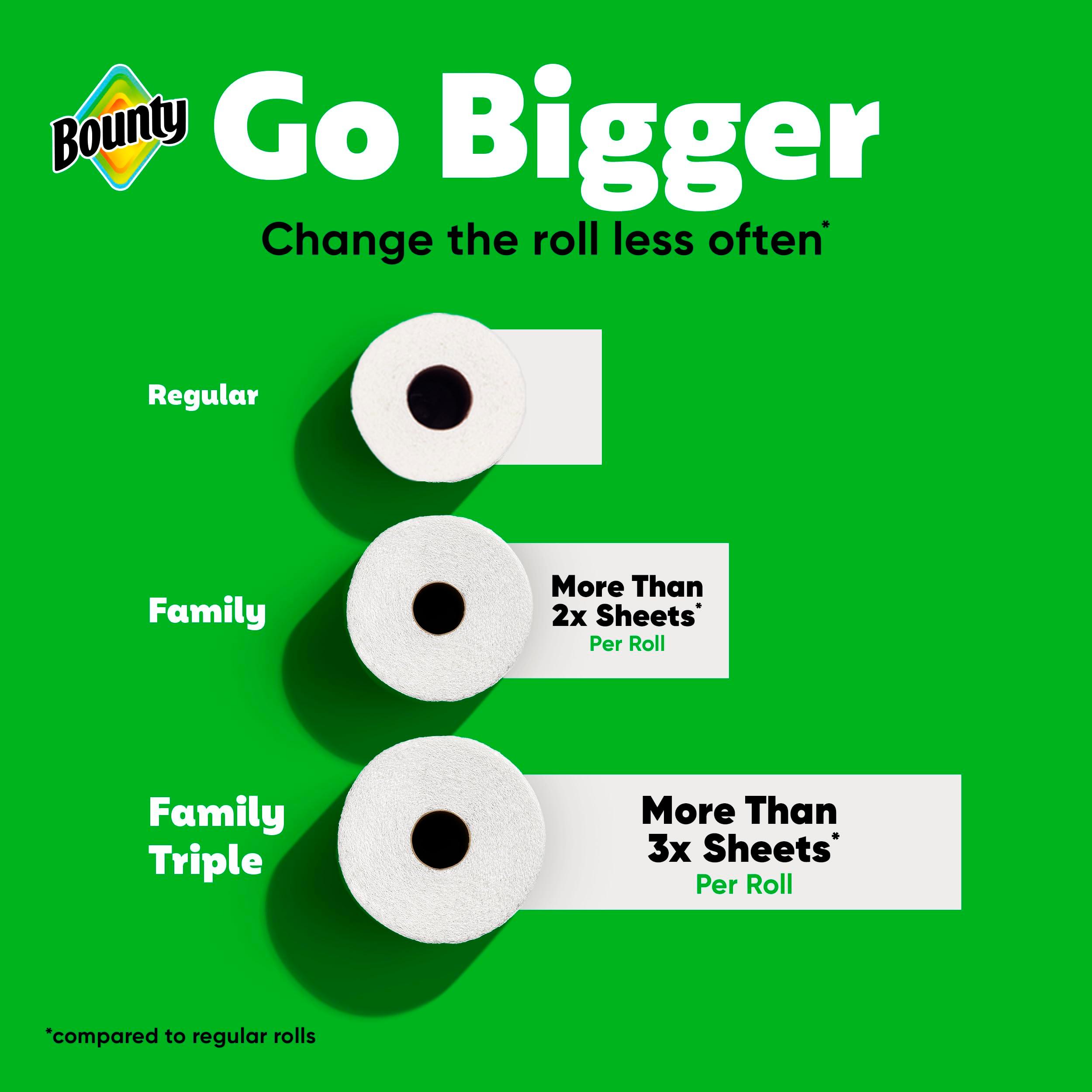 Bounty Quick Size Paper Towels, White, 8 Family Rolls = 20 Regular Rolls (Packaging May Vary) - Image 8