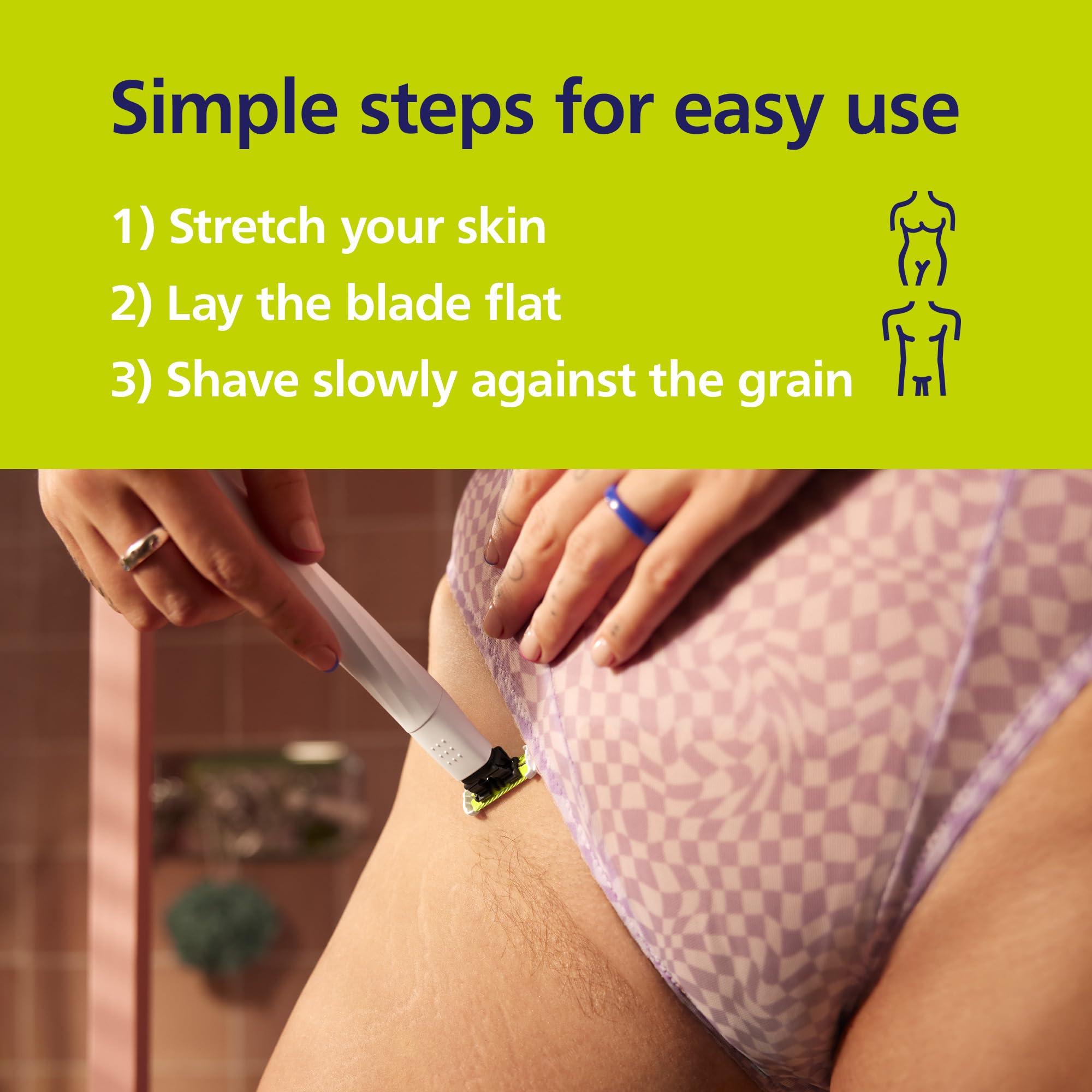 Philips Norelco OneBlade Intimate, Designed for Pubic Grooming, Trim & Shave with Extra Skin Protection, Waterproof, Model QP1924/70 - Image 2