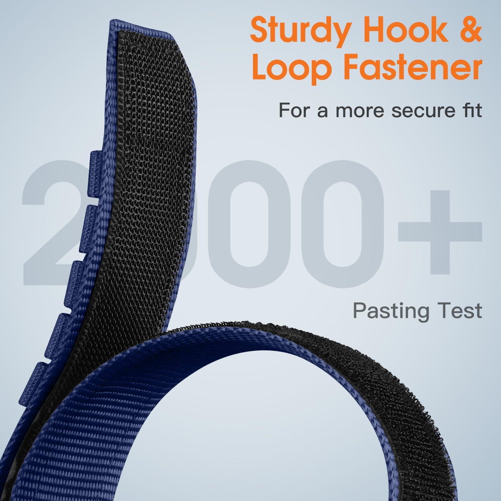 Tactical Rugged Nylon Band + Stainless Steel Silicone Band Compatible with Garmin Instinct Watch Bands - Image 3