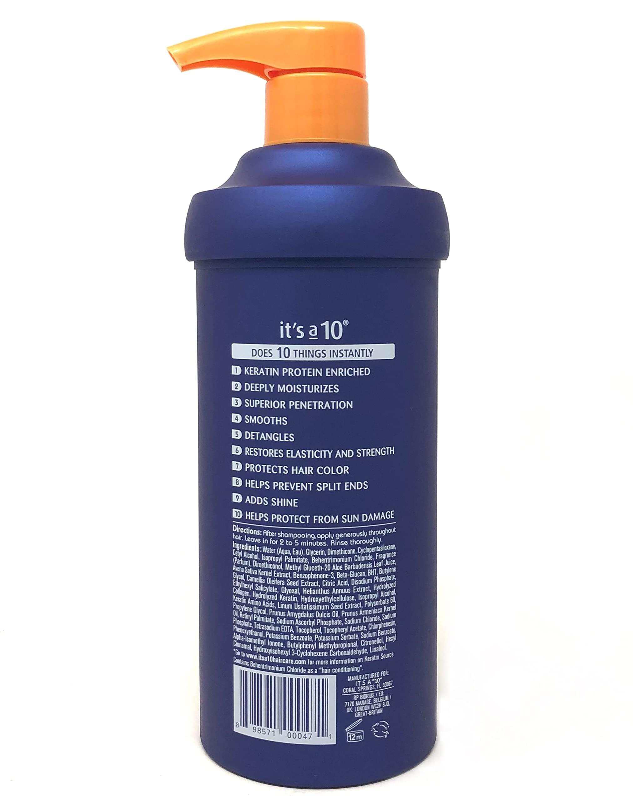 It's A 10 Miracle Deep Conditioner Plus Keratin for Unisex, 17.5 Ounce - Image 2