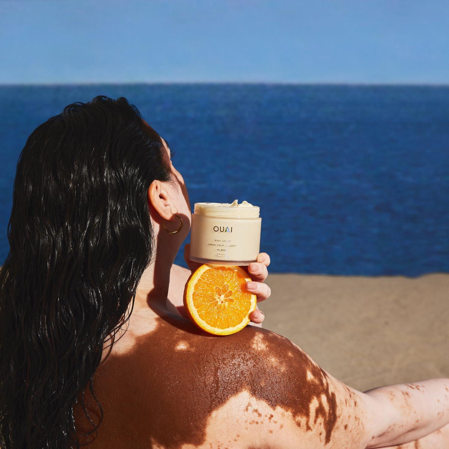 OUAI Body Cream, St. Barts - Hydrating Whipped Body Cream with Cupuaçu Butter, Coconut Oil and Squalane - Softens Skin and Delivers Healthy-Looking Glow - Sulfate-Free Skin Care (7.5 Oz) - Image 5