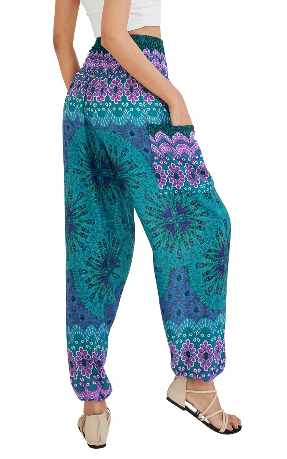 Joob Joob Boho Pants for Women - Hippie Harem Pants Women - Womens Yoga Pants – Comfy Bohemian Flowy Hippie Clothes - Image 9