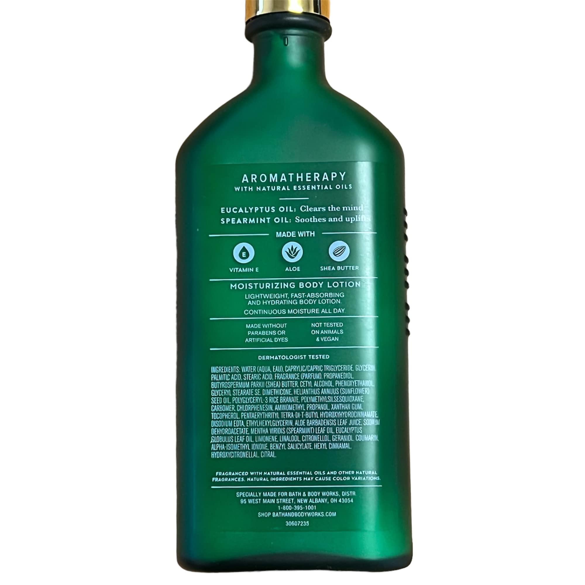 Bath and Body Works Stress Relief Eucalyptus Spearmint Gift Set of 2-6.5 Ounce Moisturizing Body Lotion with Shea Butter and Vitamin E - Image 3
