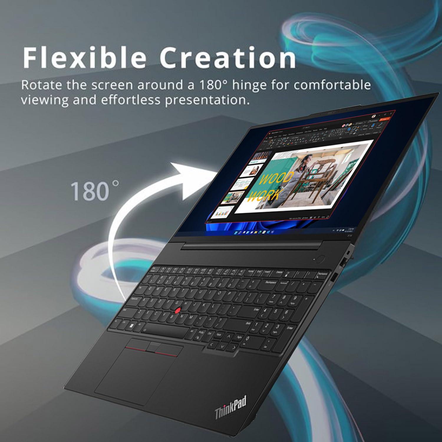 Lenovo ThinkPad E16 G2 Business Laptop Computer, Intel 16-Core Ultra 7 155H (Beat i7-13705H), 64GB DDR5 RAM, 2TB PCIe SSD, 16" FHD+, WiFi 6E, Backlit Keyboard, Fingerprint Reader, W11 Pro, Vent-Hear - Image 7