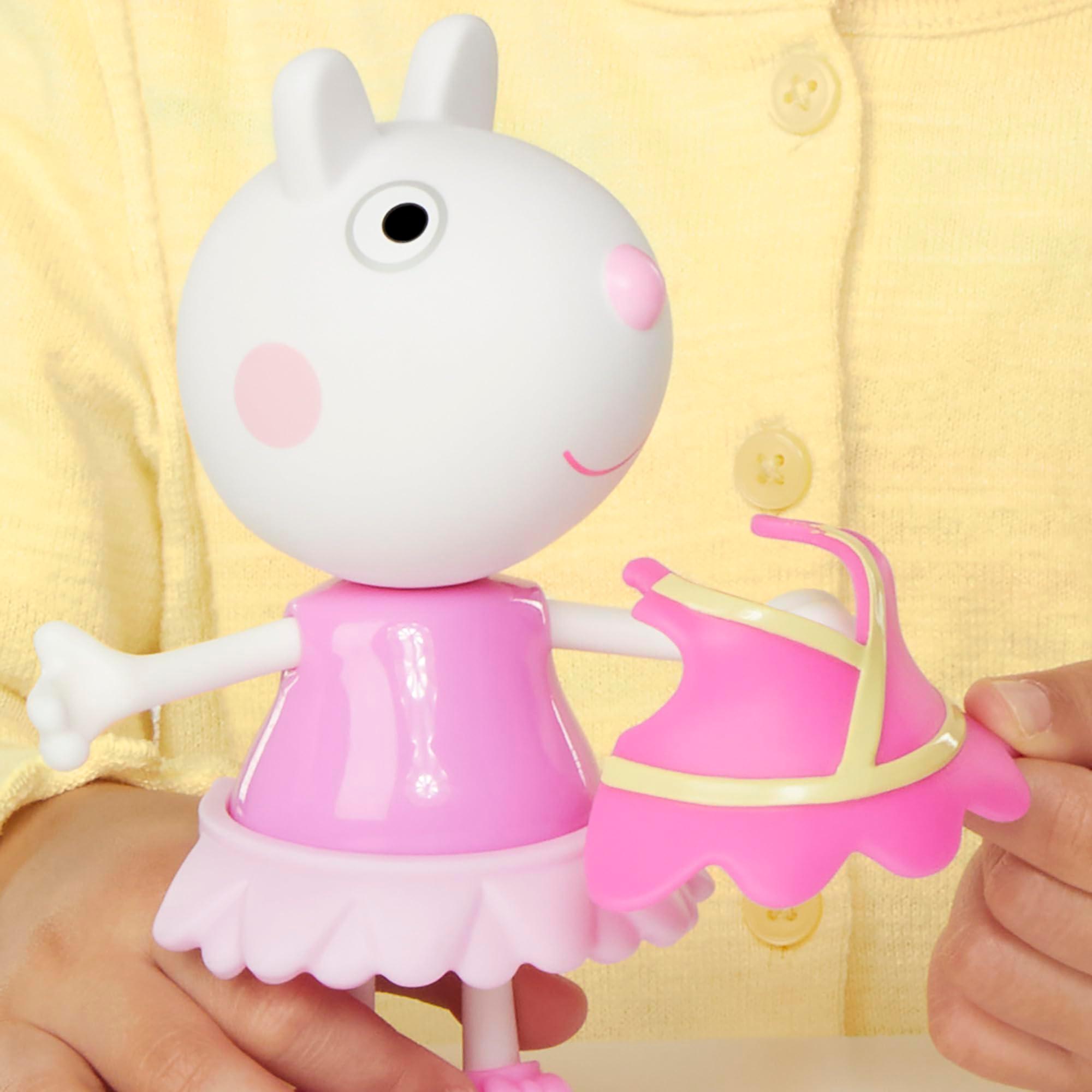 Peppa Pig Suzy Sheep-Up Figure with 6 Easy-On Fashion Accessories, 6-Inch Doll, Preschool Toys for Girls and Boys 3 and Up - Image 6