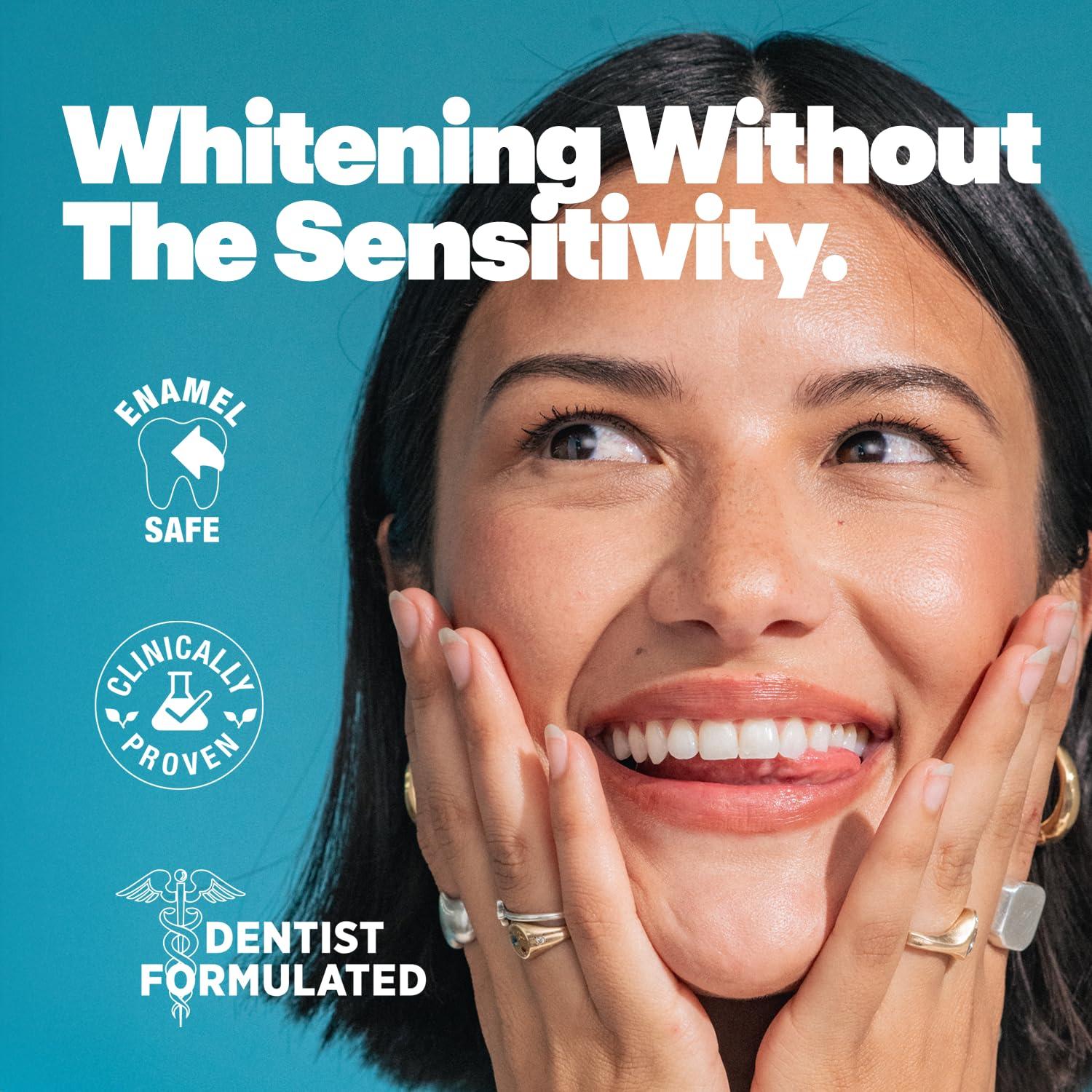Lumineux Teeth Whitening Toothpaste 2 Pack Peroxide Free Enamel Safe for Sensitive Whiter Teeth, Fluoride Free, No Alcohol, Artificial Colors, SLS Free Dentist Formulated - 3.75 Oz - Image 4