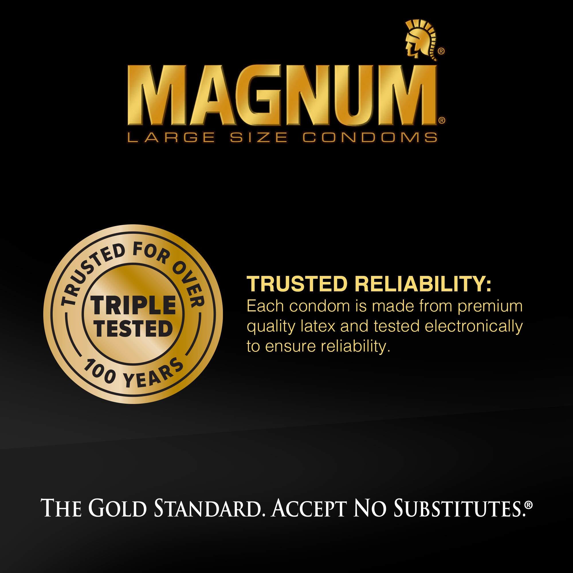 Trojan Magnum Thin Large Size Lubricated Condoms - 12 Count (Pack of 1) - Image 5