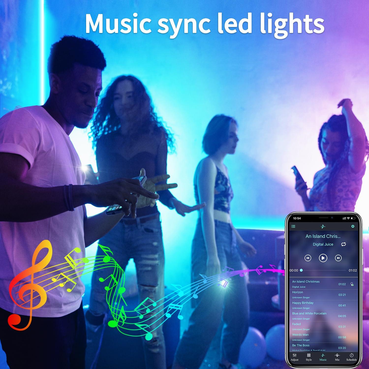 vimeepro 400ft Outdoor Waterproof Led Strip Light,IP68 Waterproof Led RGB Light with IR Remote&App Control,Music Sync and Color Changing LED Rope Light for Bedroom,Roof,Pool,Balcony（2 Rolls of 200ft） - Image 3