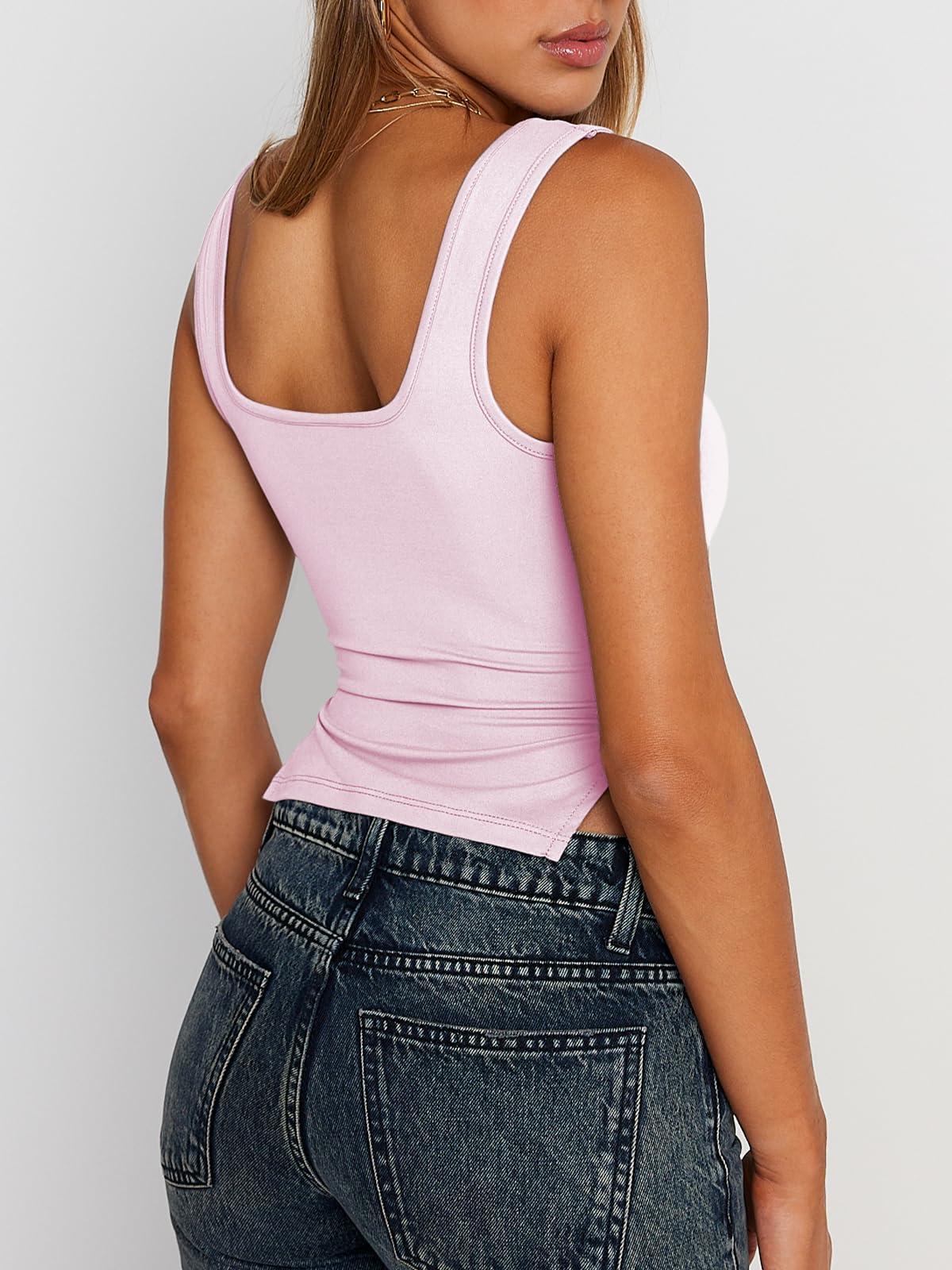 Trendy Queen Womens Going Out Crop Tops Backless Tank Tops Summer Y2k Teen Girls Basics Cute Clothes - Image 4