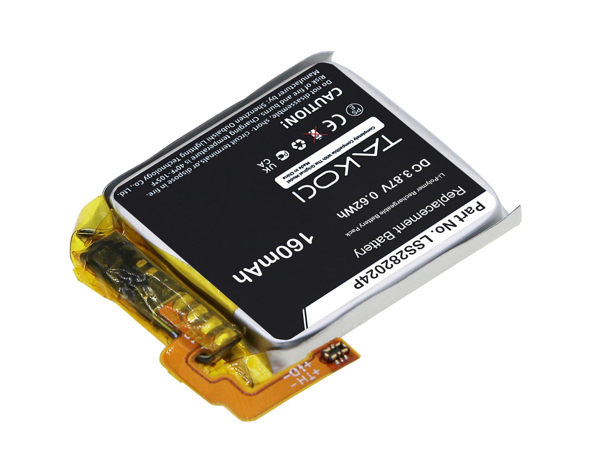 GIKYSUIZ 160mAh Replacement Battery for Fitbit Versa 4 fits Part Number 50AA5S LSS282024P - Image 3