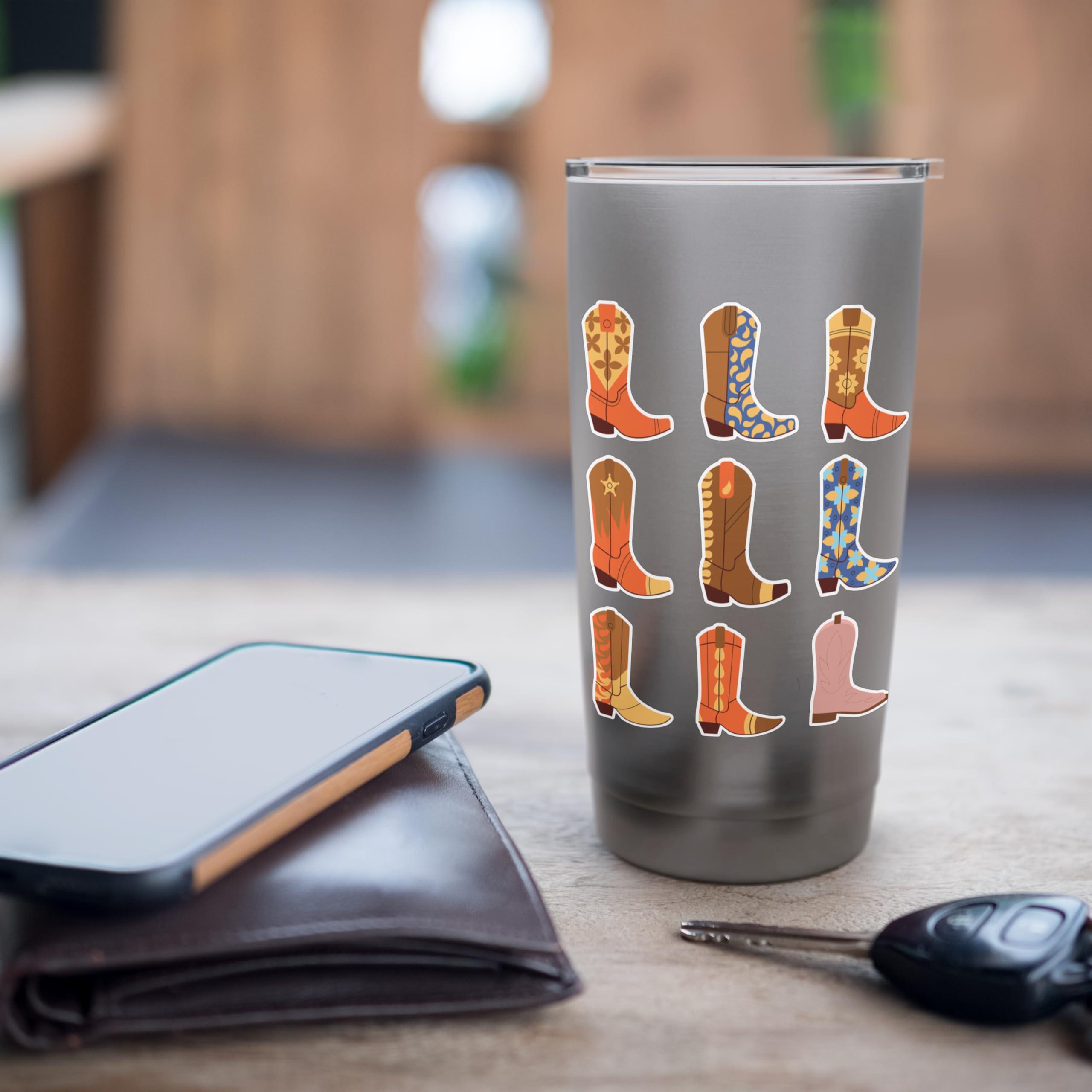 Retro Cowhide Riding Coors Cowboys Western Country Rodeo Stainless Steel Insulated Tumbler - Image 7