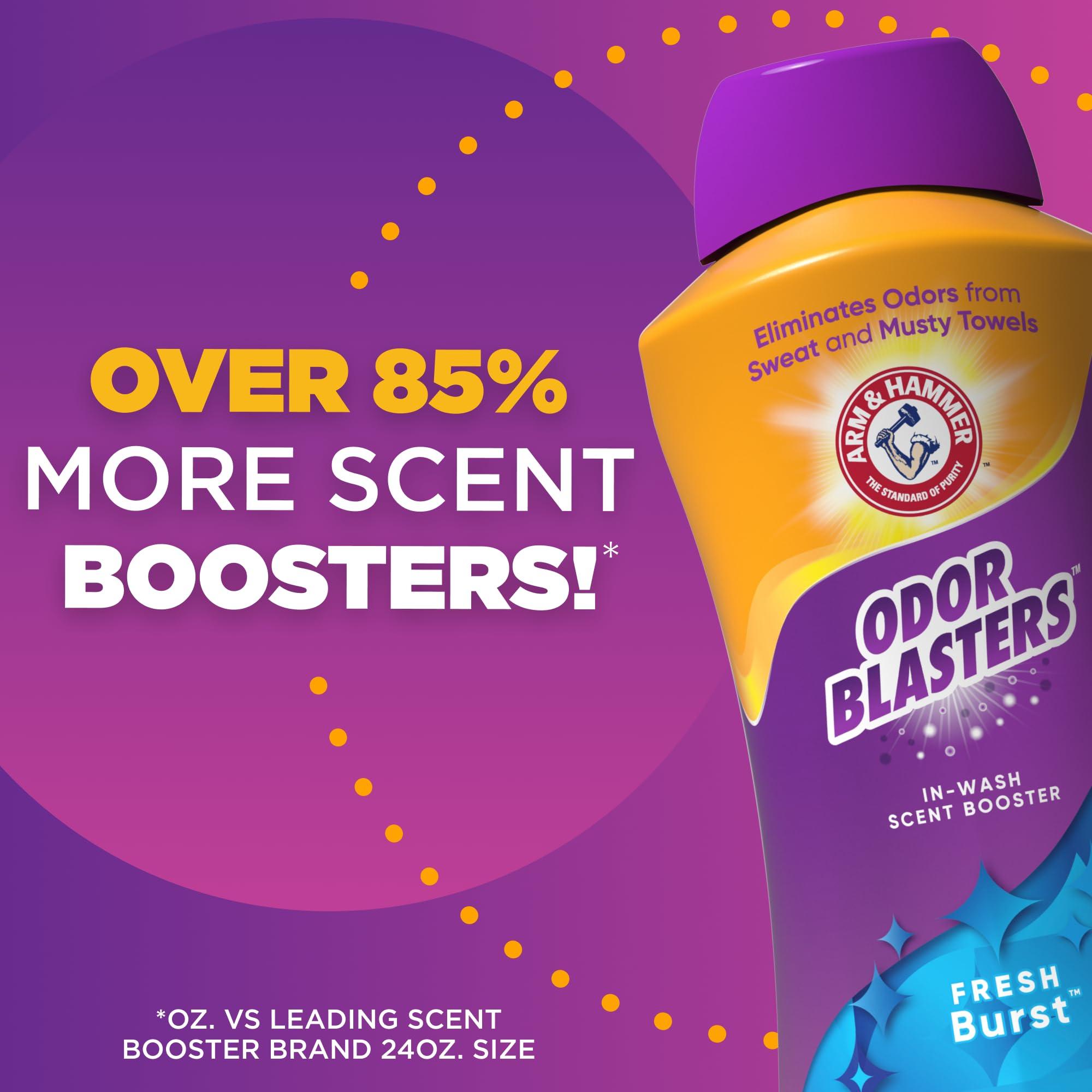 ARM & HAMMER Odor Blasters In-Wash Scent Booster, Laundry Scent Booster Fresh Burst Scent, 45 Oz - Image 3